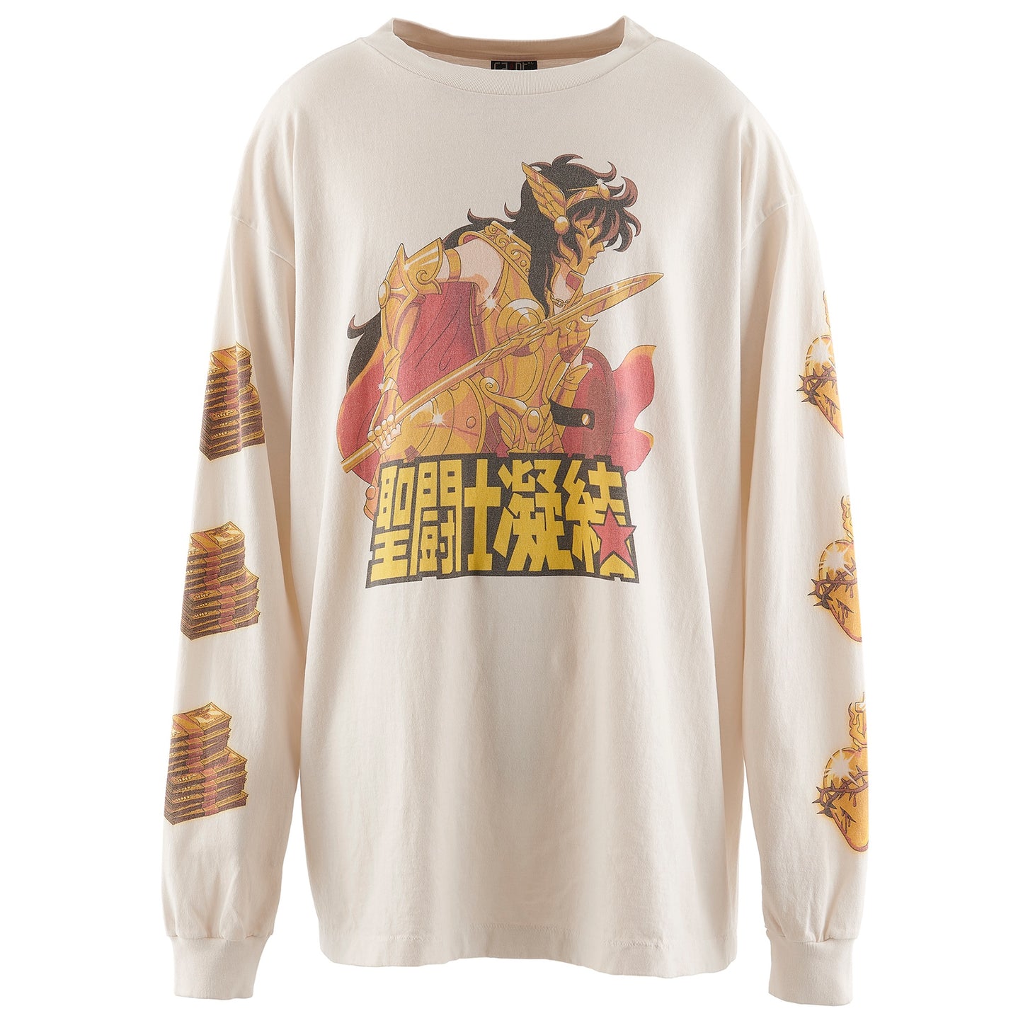 SAINT Mxxxxxx x CLOT CL_LS T-SHIRT/聖闘士 / WHITE
