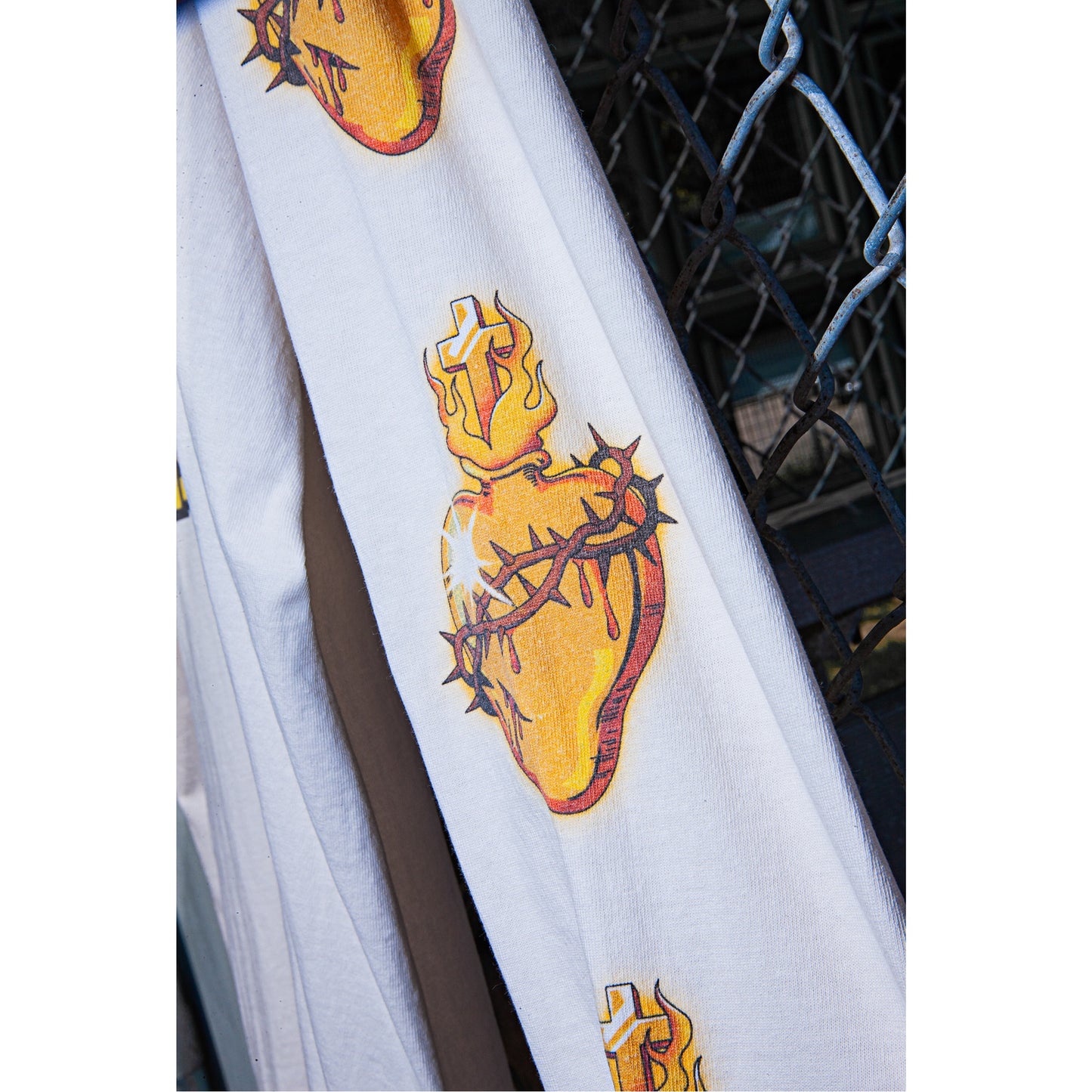SAINT Mxxxxxx x CLOT CL_LS T-SHIRT/聖闘士 / WHITE