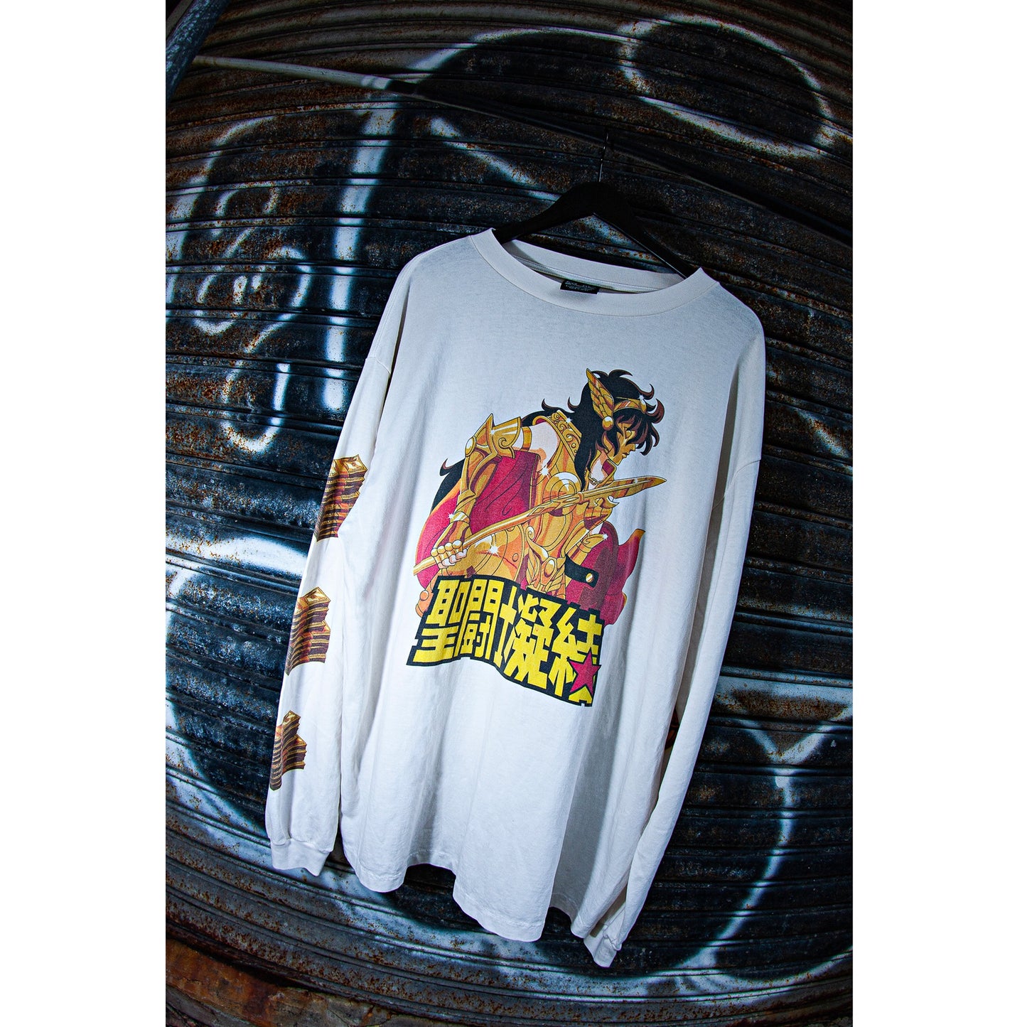 SAINT Mxxxxxx x CLOT CL_LS T-SHIRT/聖闘士 / WHITE