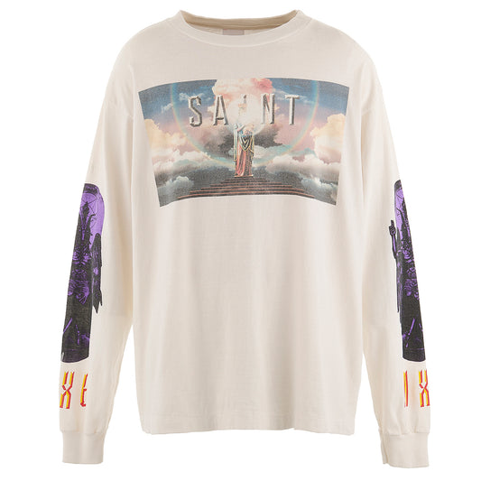 LS TEE/SAINT PICTURES / WHITE