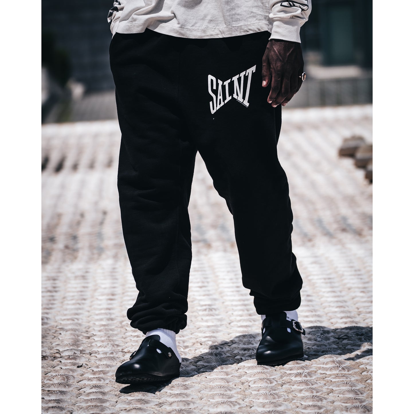 SWT PNT/RIBON SAINT / BLACK