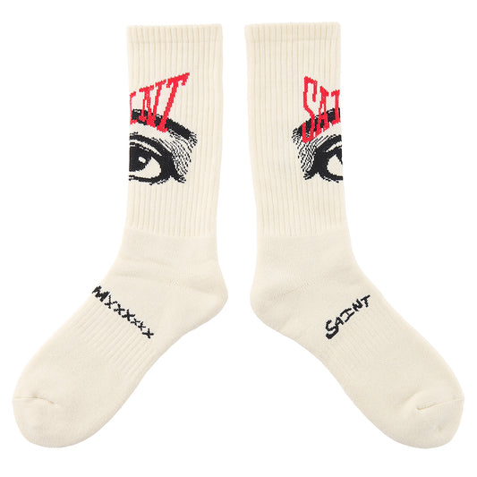 SOCKS/EYE / ECRU