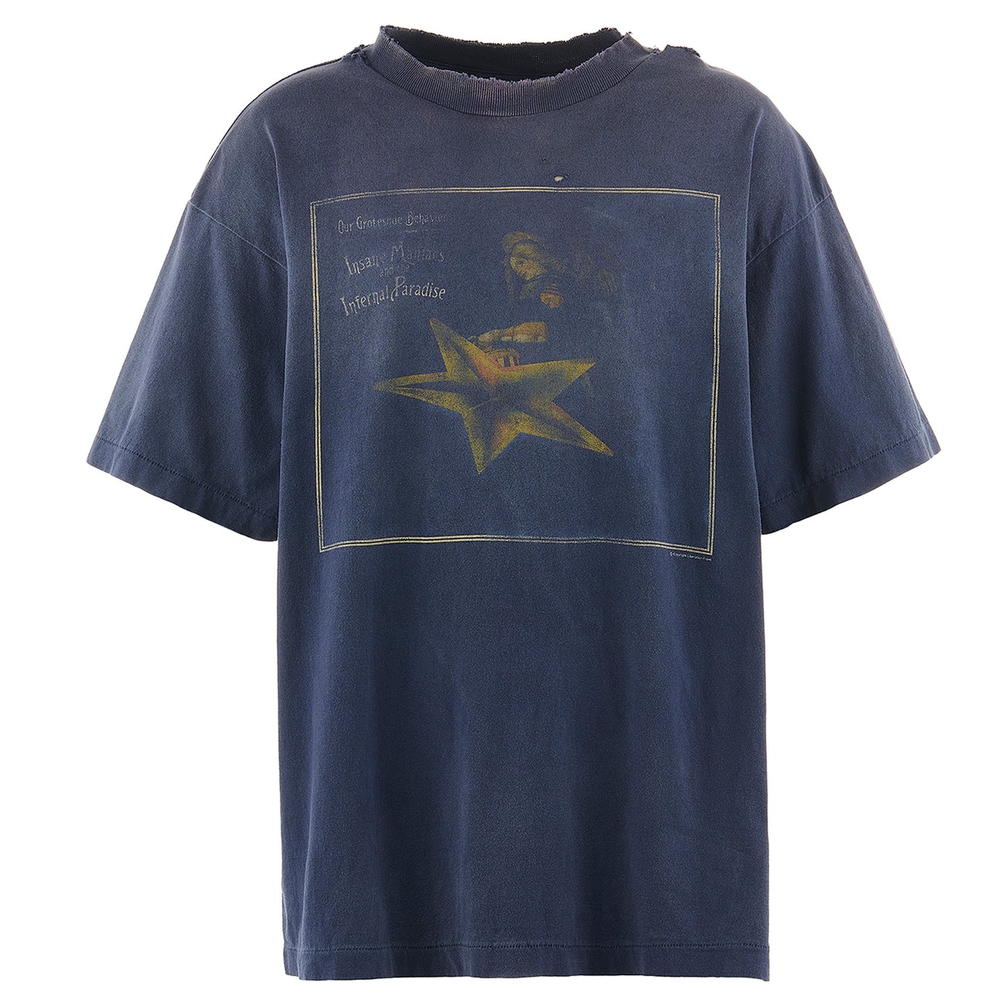 CACTUS PLANT FLEA MARKET CP_SS TEE/STAR / NAVY