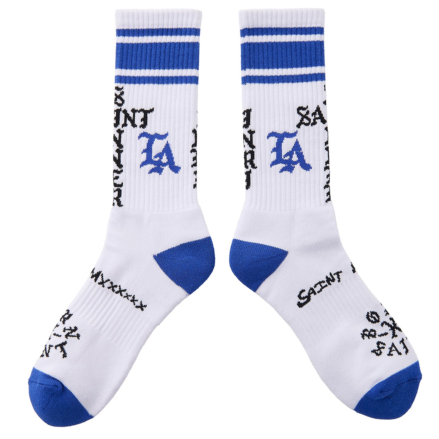 BORN X RAISED BR_SOCKS/ST SINNER / WHITE+BLUE