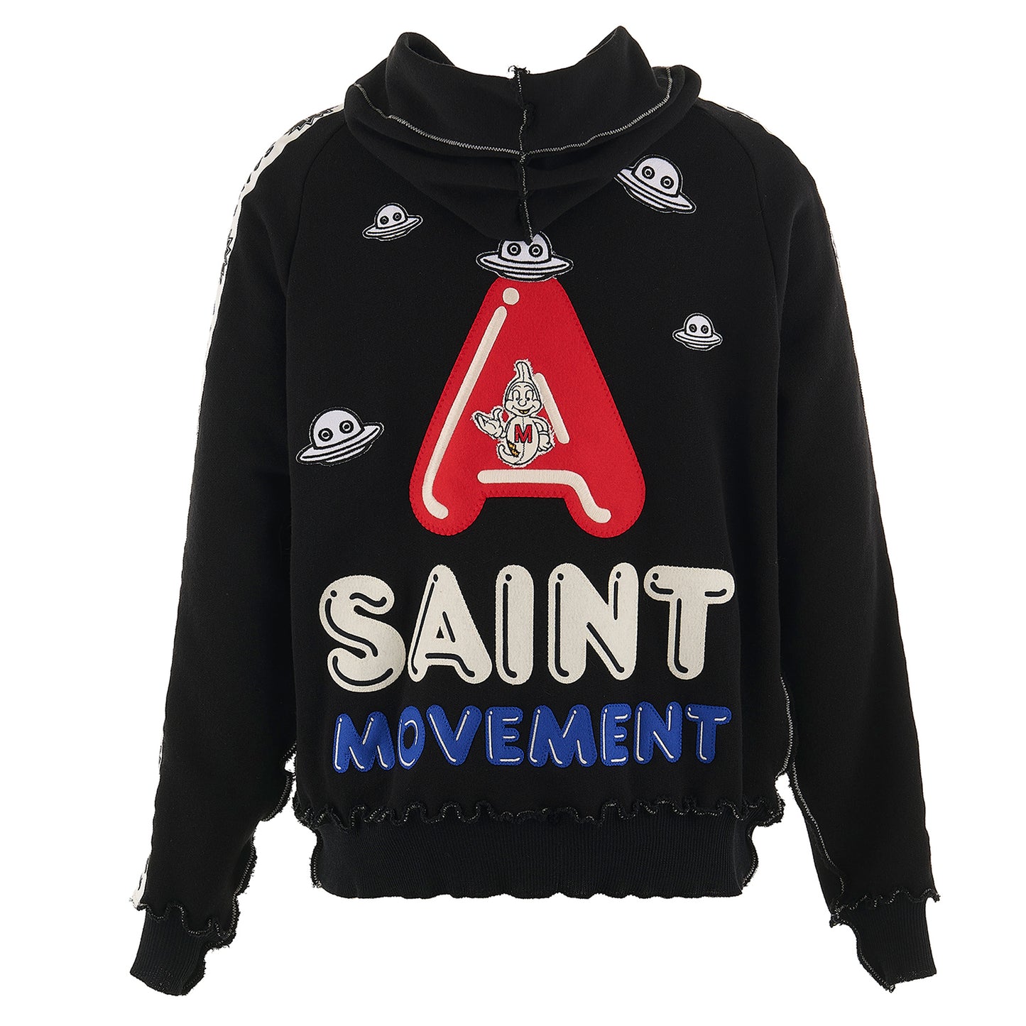 A LOVE MOVEMENT ALM_KNIT JERJEY / BLACK