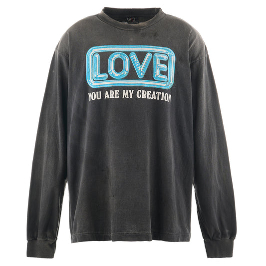 LS TEE/LOVE / BLACK