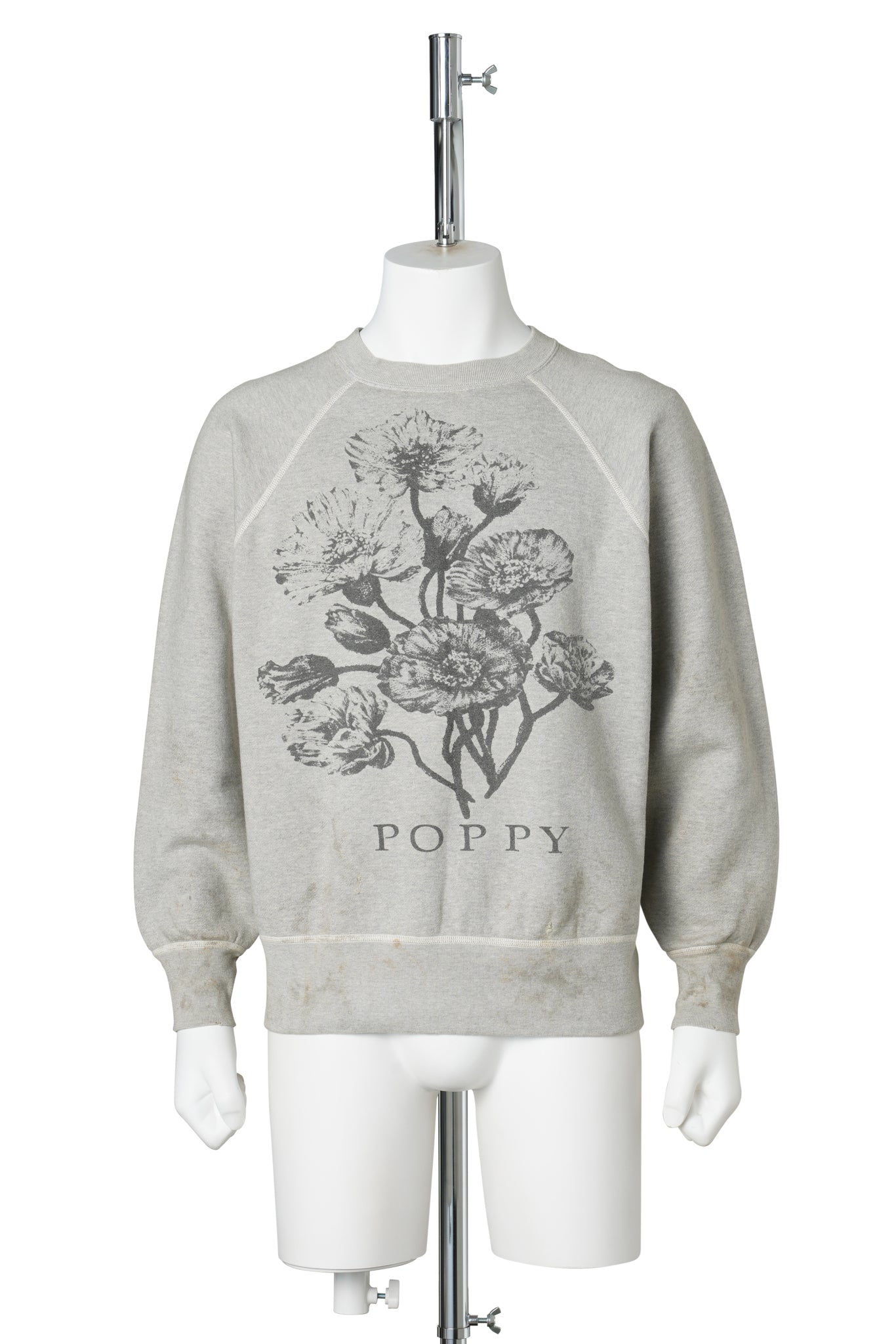 CREW SWT/FLOWER / GREY