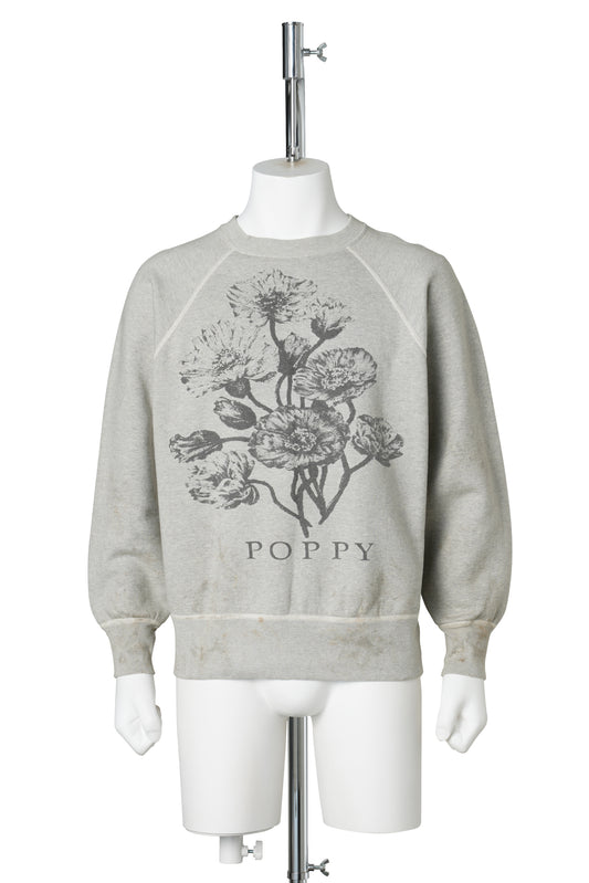 CREW SWT/FLOWER / GREY