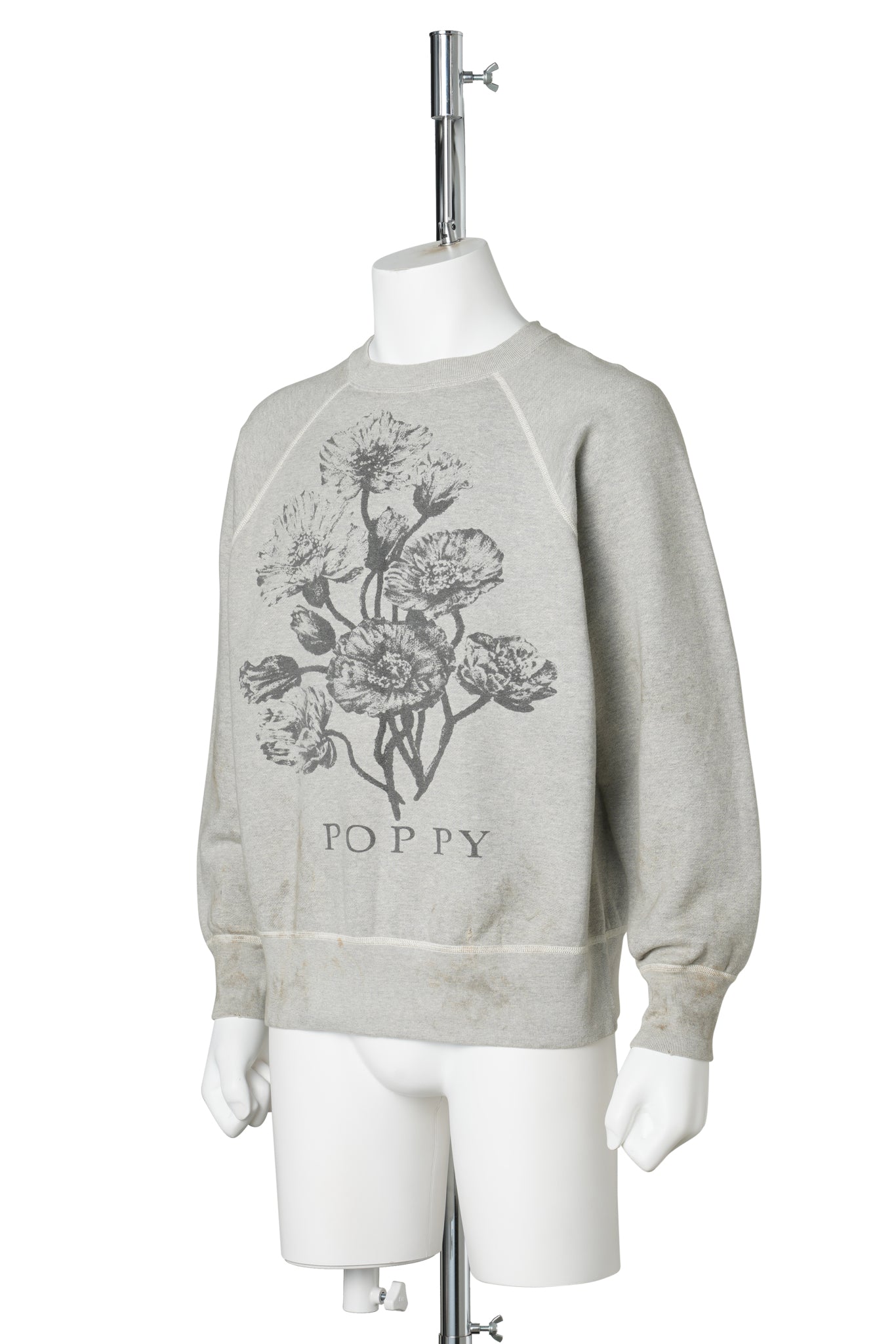 CREW SWT/FLOWER / GREY