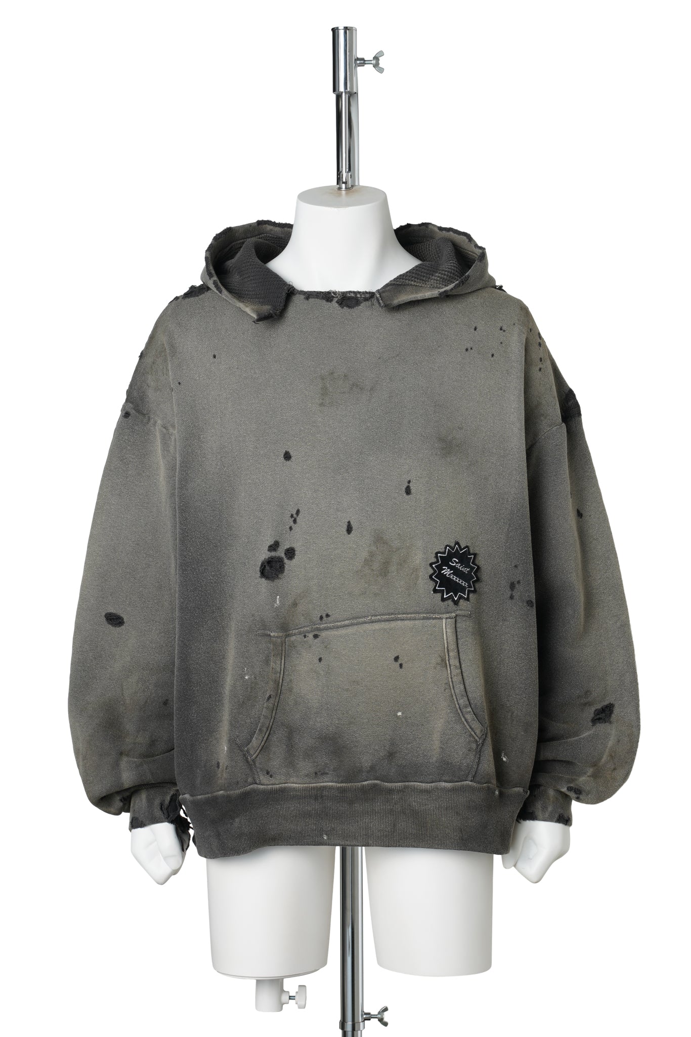 HOODIE/DBL FACE / CHARCOAL
