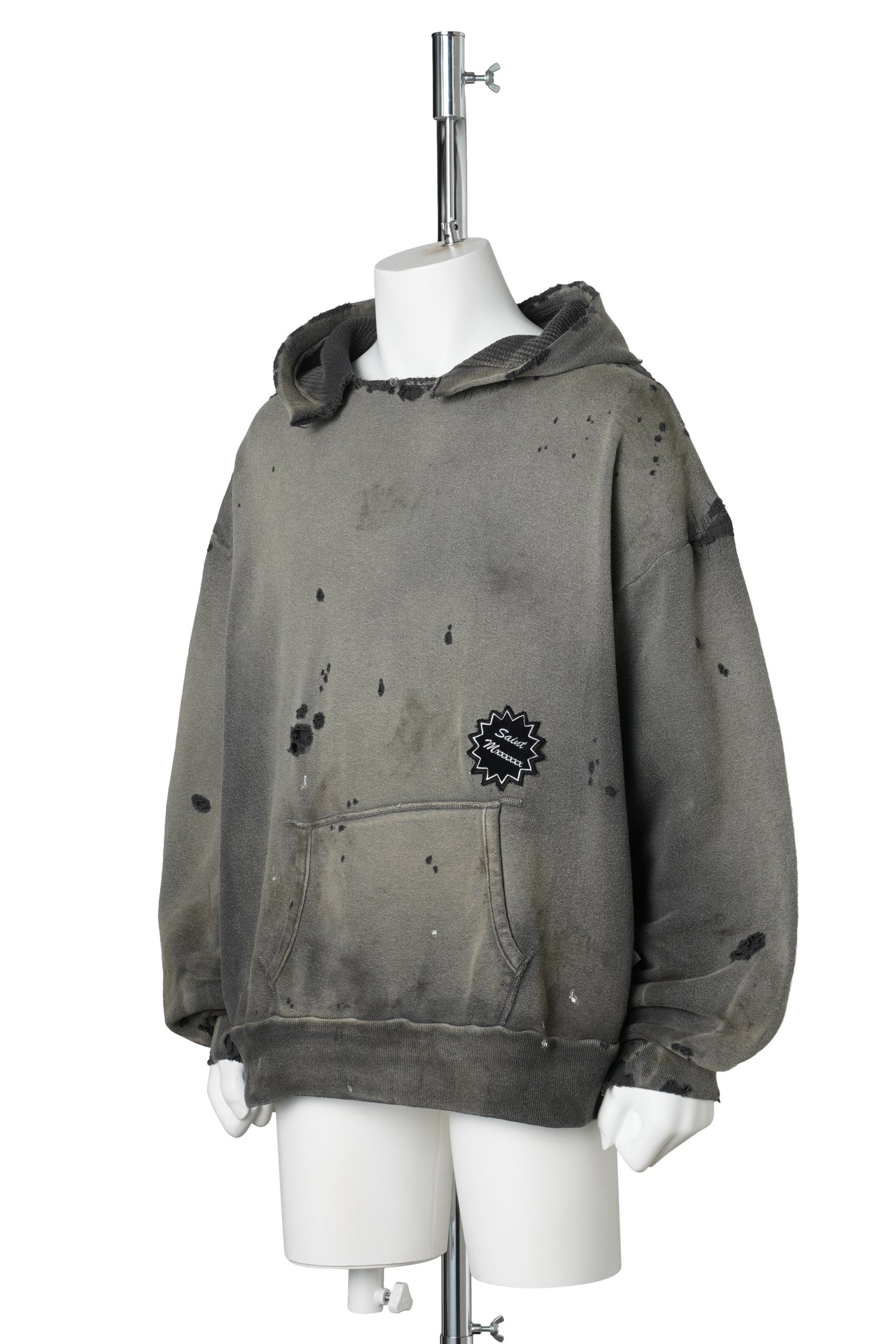 HOODIE/DBL FACE / CHARCOAL