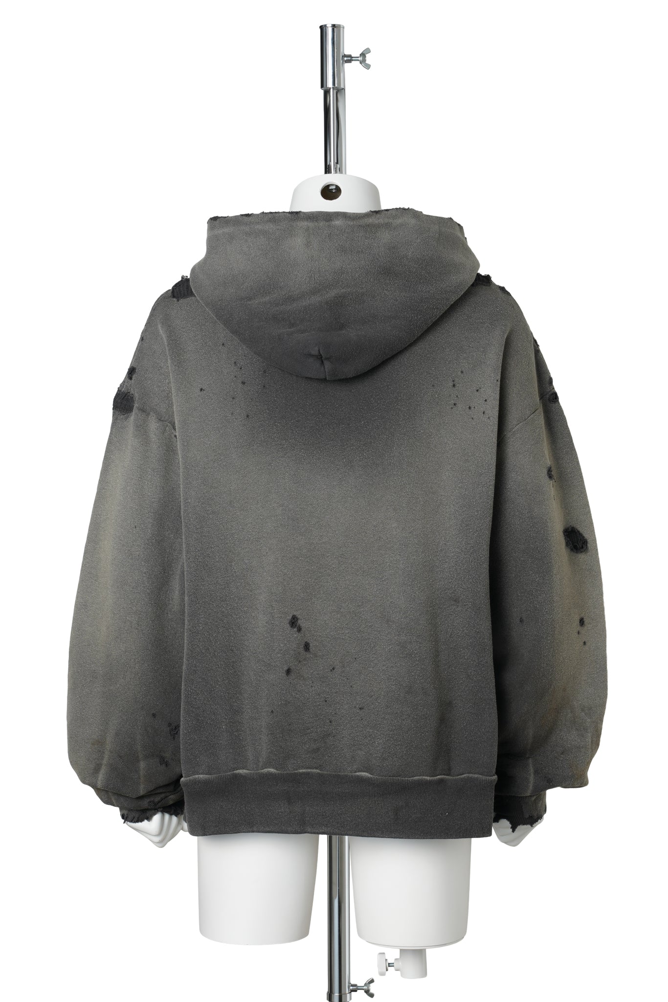 HOODIE/DBL FACE / CHARCOAL
