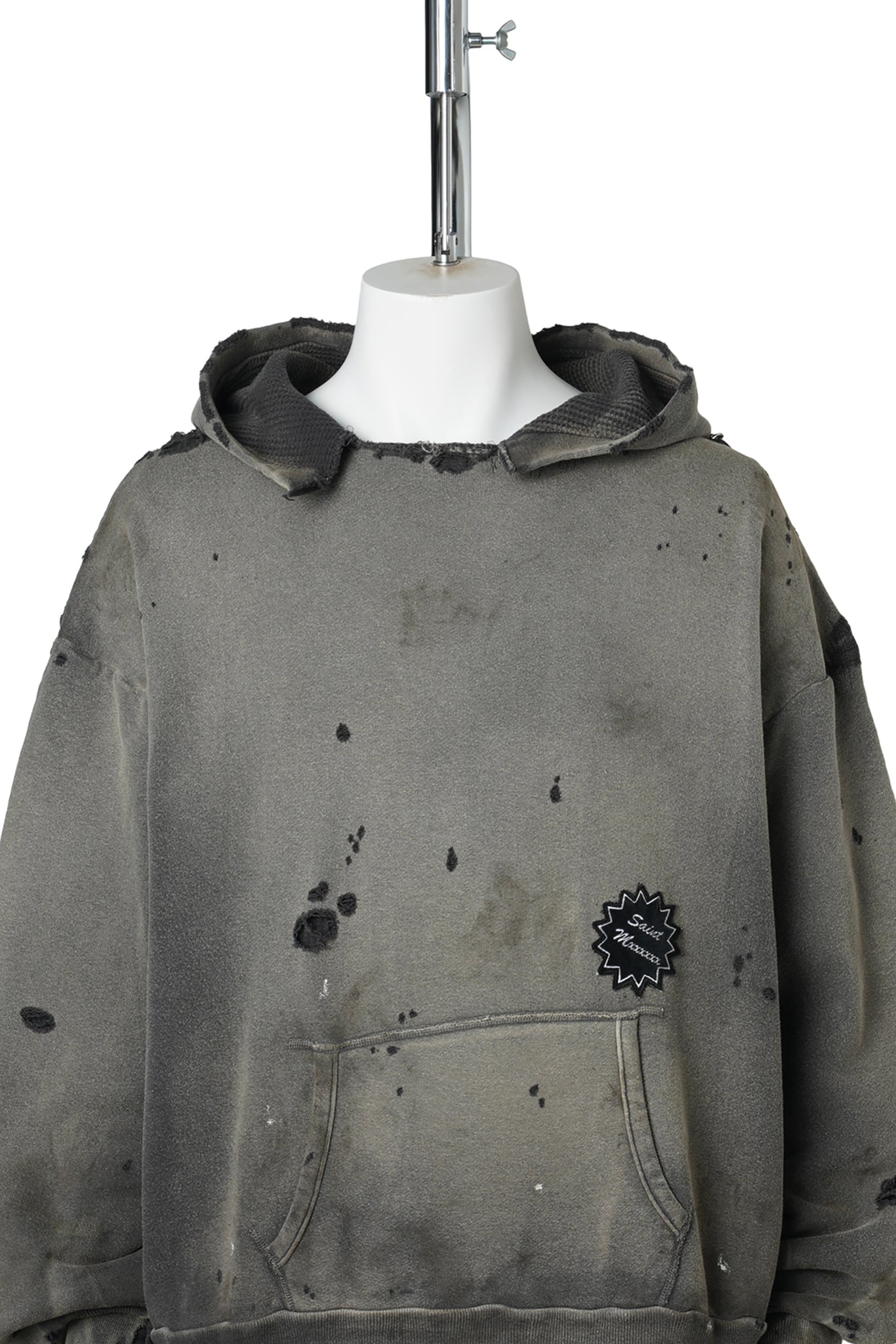 HOODIE/DBL FACE / CHARCOAL