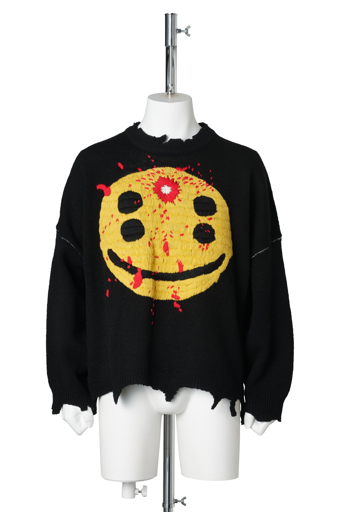 CACTUS PLANT FLEA MARKET CP_CREW KNT/SMILE / BLACK