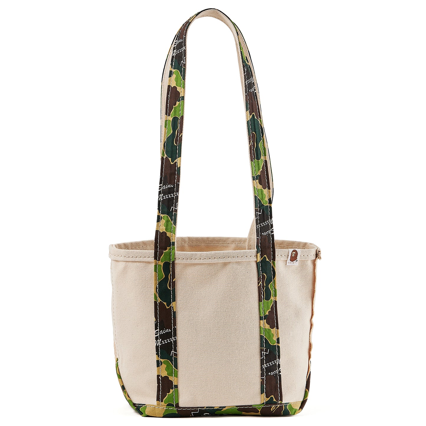 A BATHING APE® AP_TOTE BAG/SMALL / WHITE+CAMO