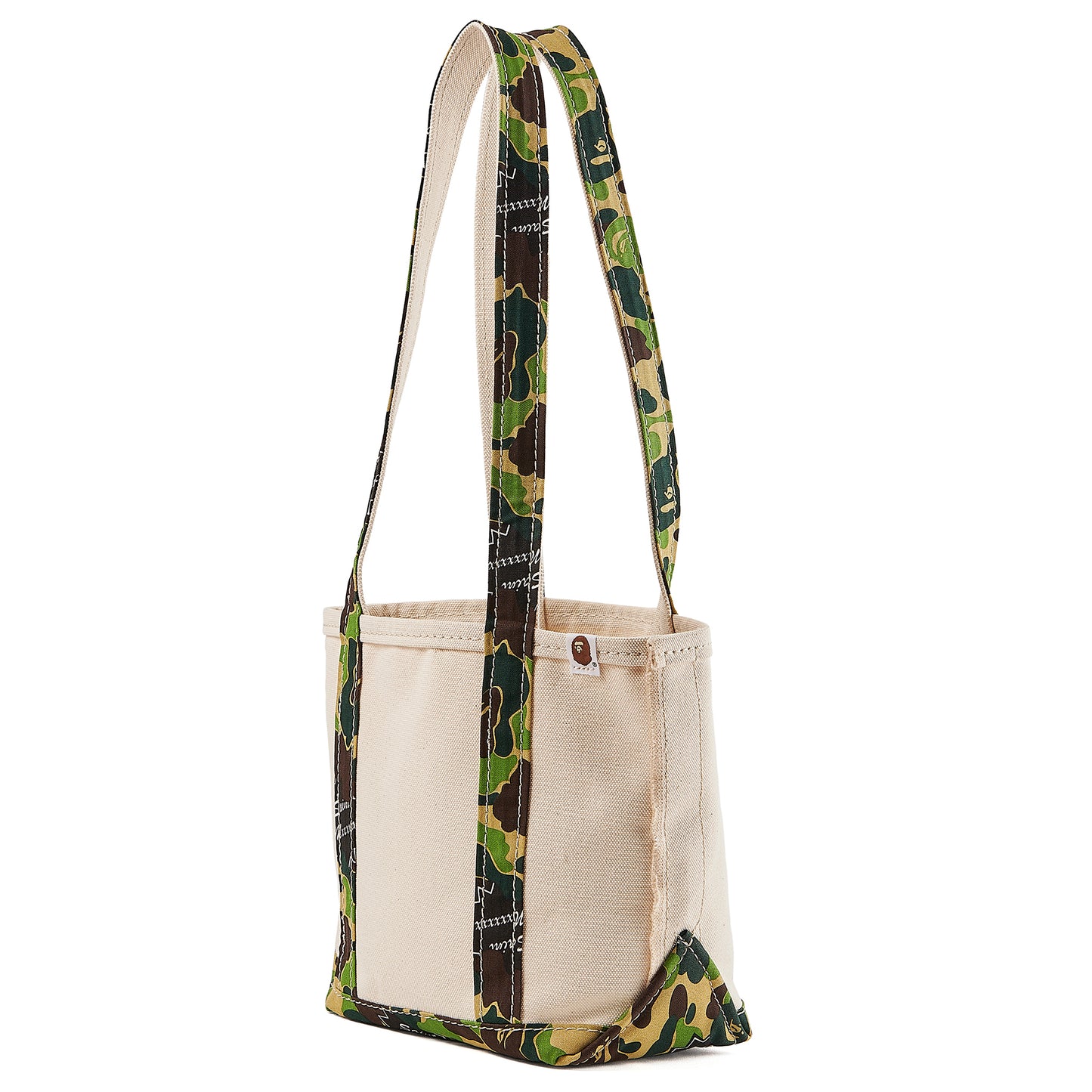 A BATHING APE® AP_TOTE BAG/SMALL / WHITE+CAMO