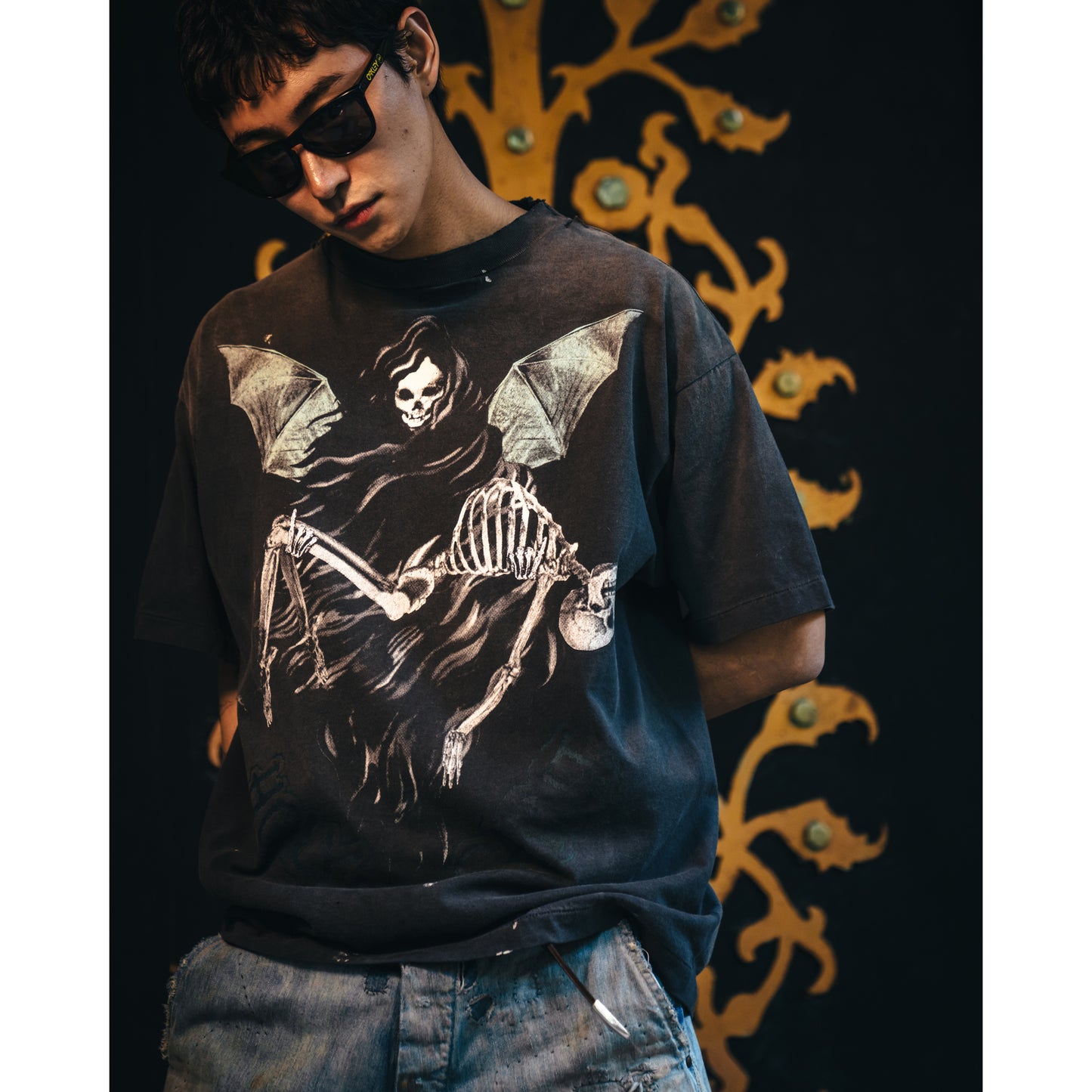 SS TEE/HOLY SAINT / BLACK