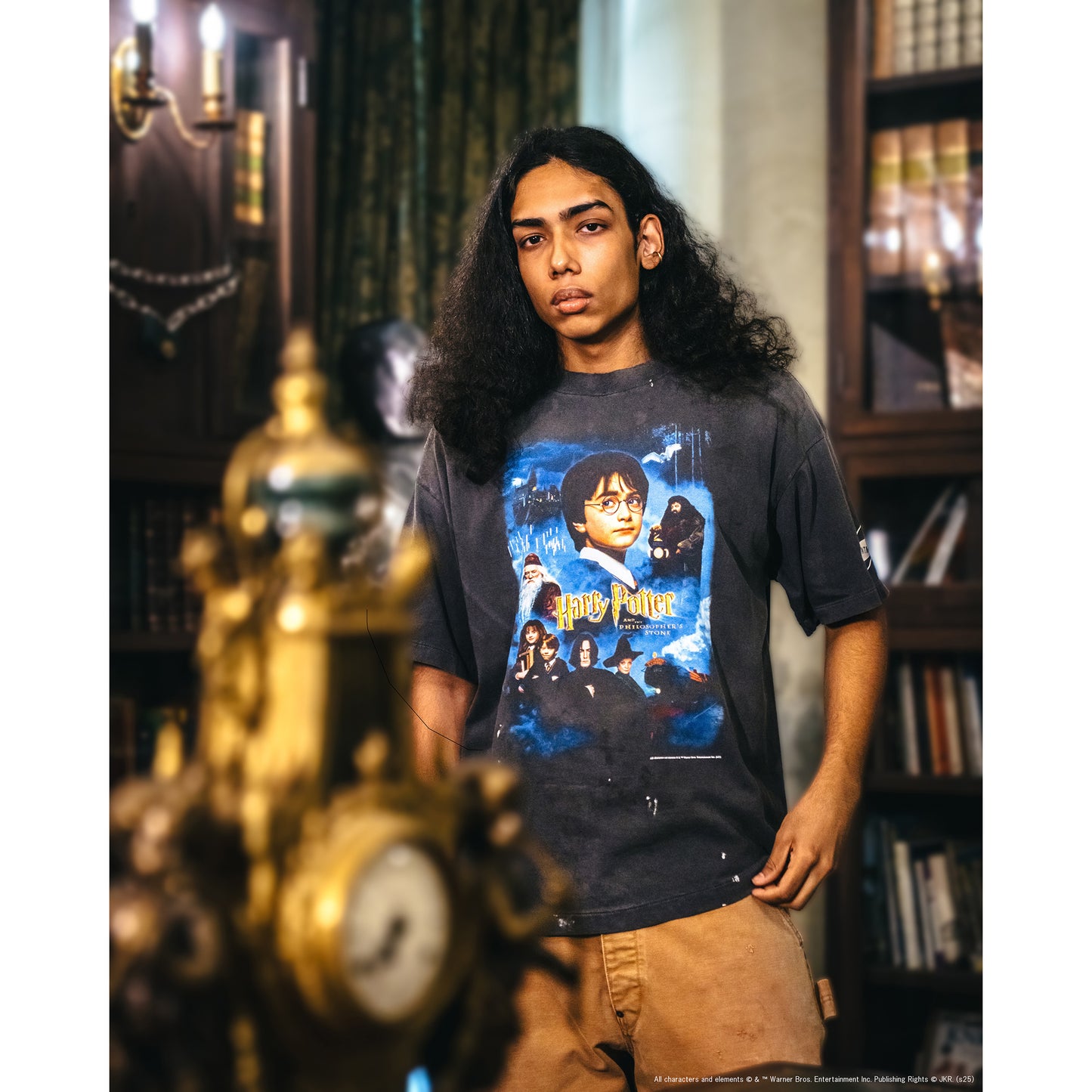 SAINT Mxxxxxx x Harry Potter HP_SS TEE/PHILSPHR'S STONE / BK