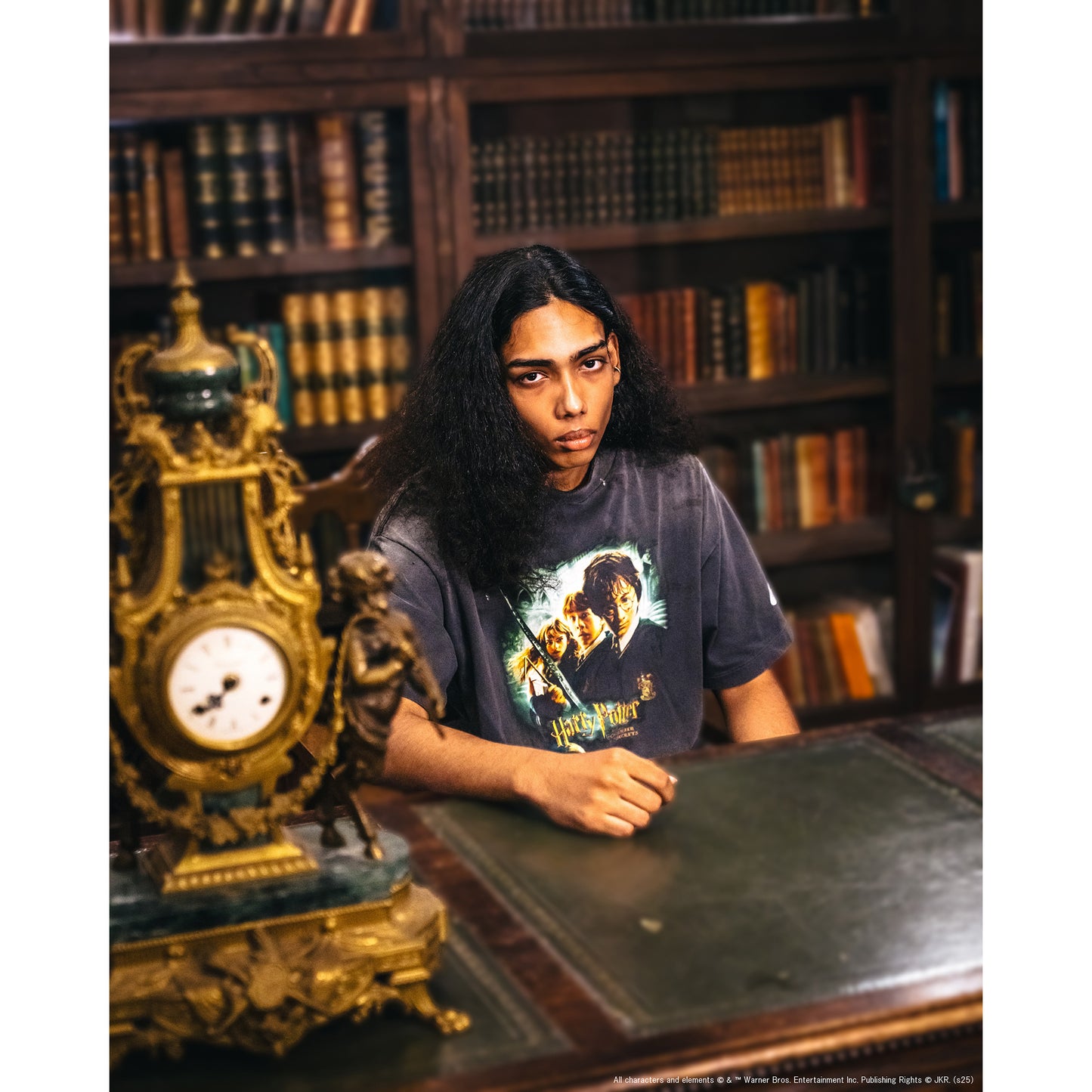 SAINT Mxxxxxx x Harry Potter HP_SS TEE/CHAMBER OF SCRT / BLK