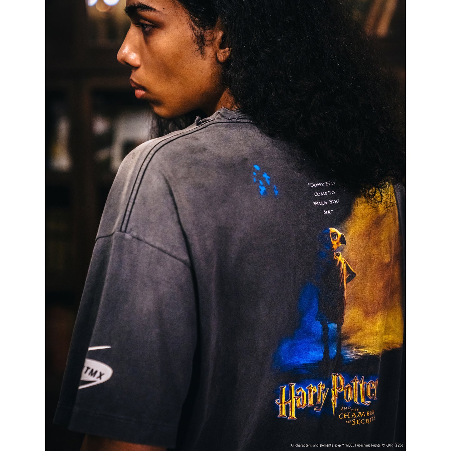 SAINT Mxxxxxx x Harry Potter HP_SS TEE/CHAMBER OF SCRT / BLK