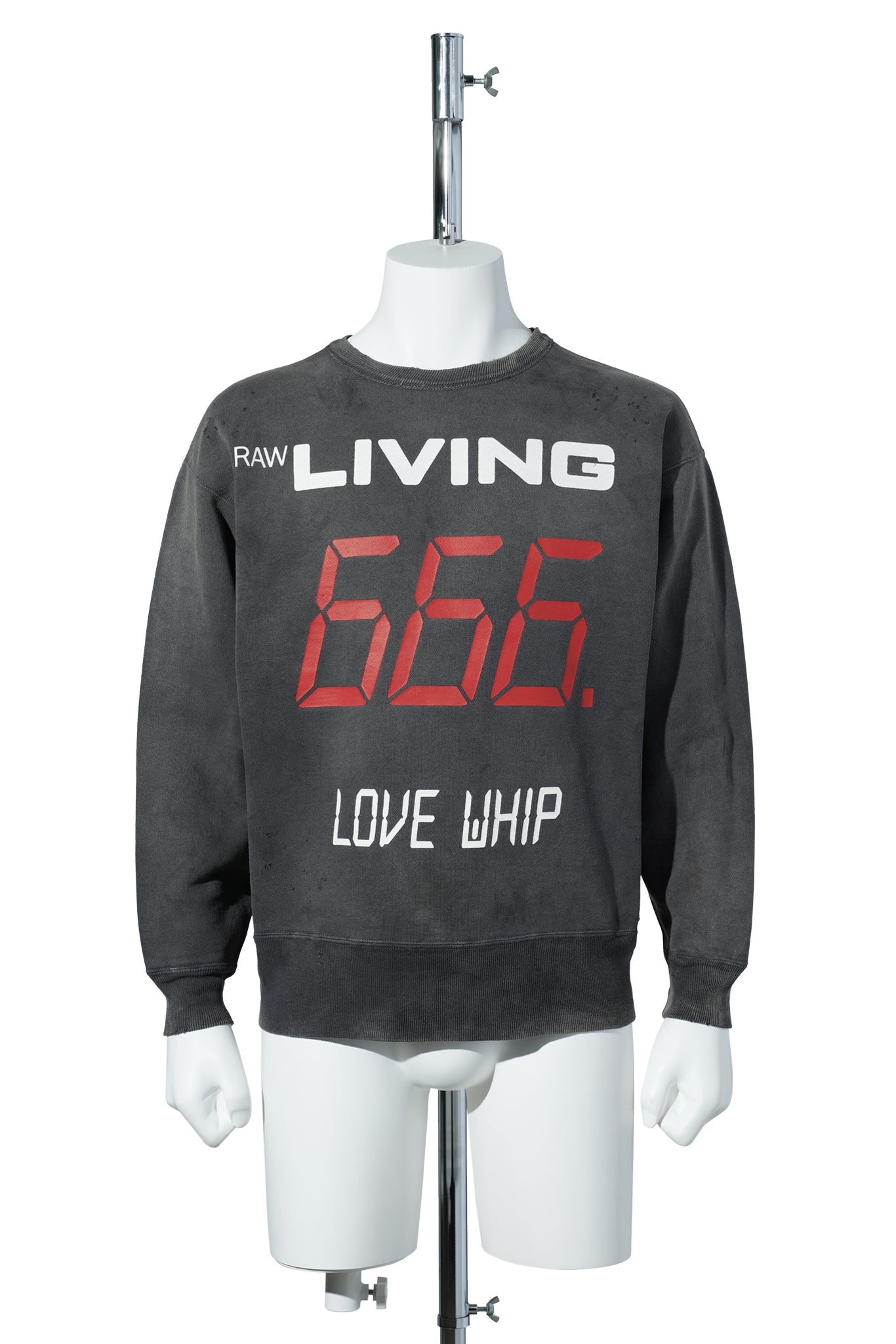 CREW NECK SWEAT/666 / BLACK