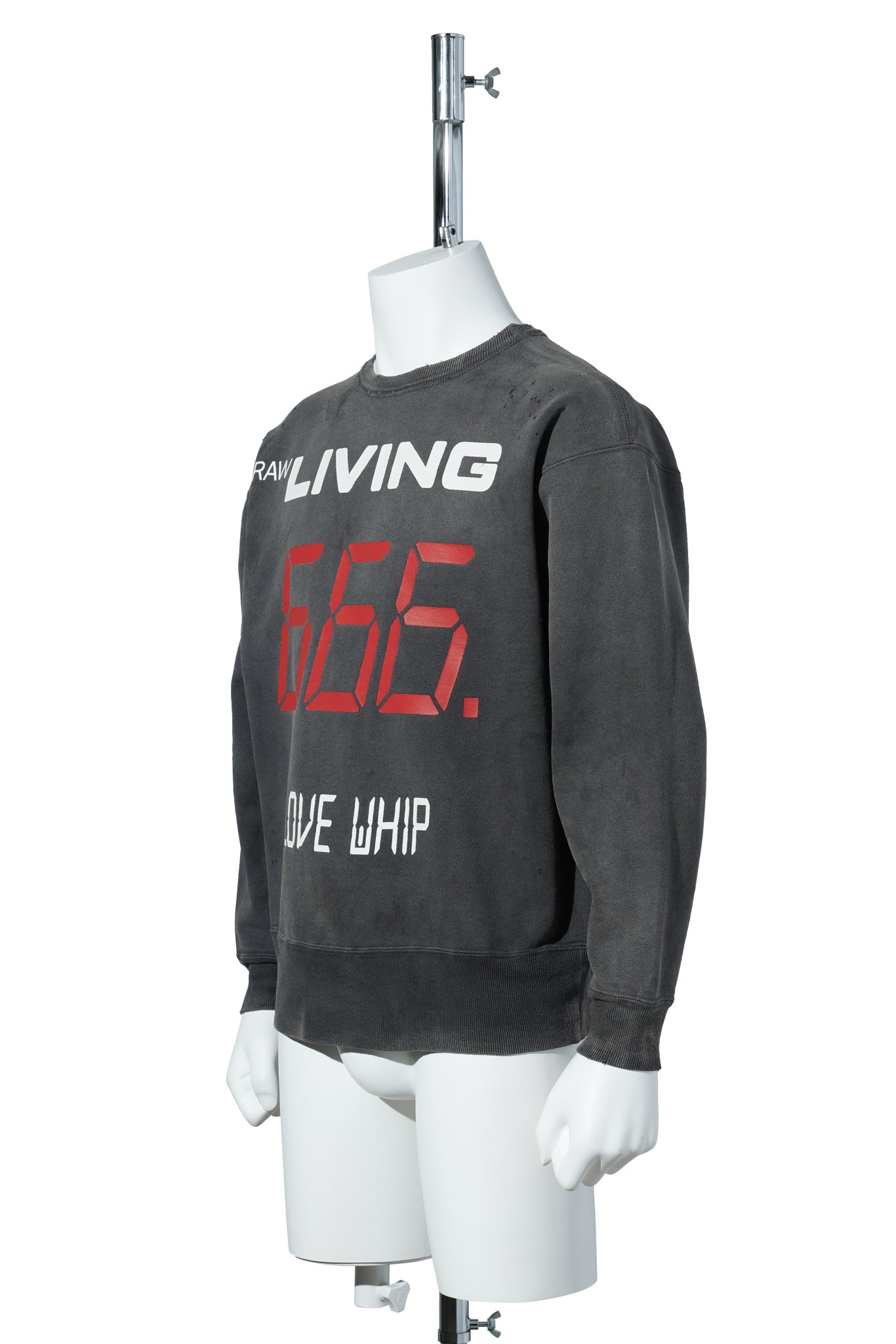 CREW NECK SWEAT/666 / BLACK