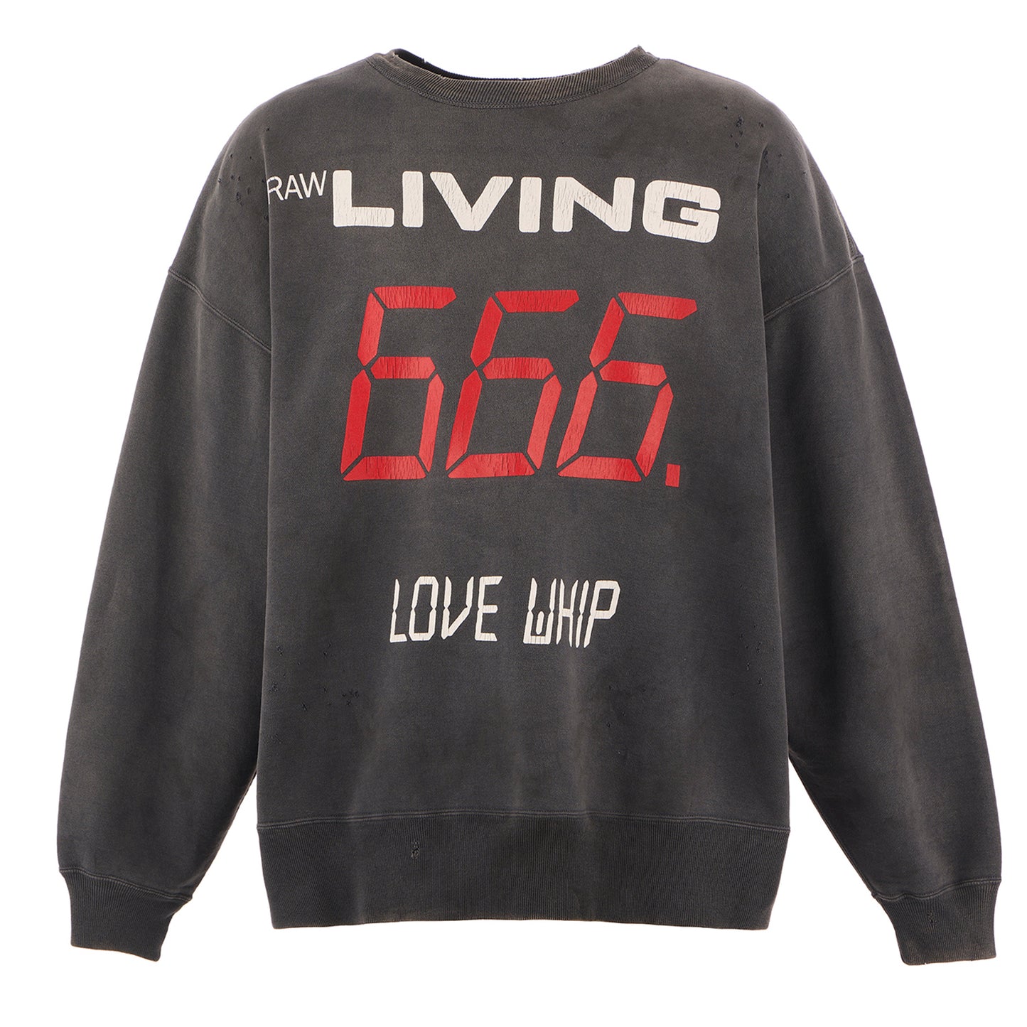 CREW NECK SWEAT/666 / BLACK