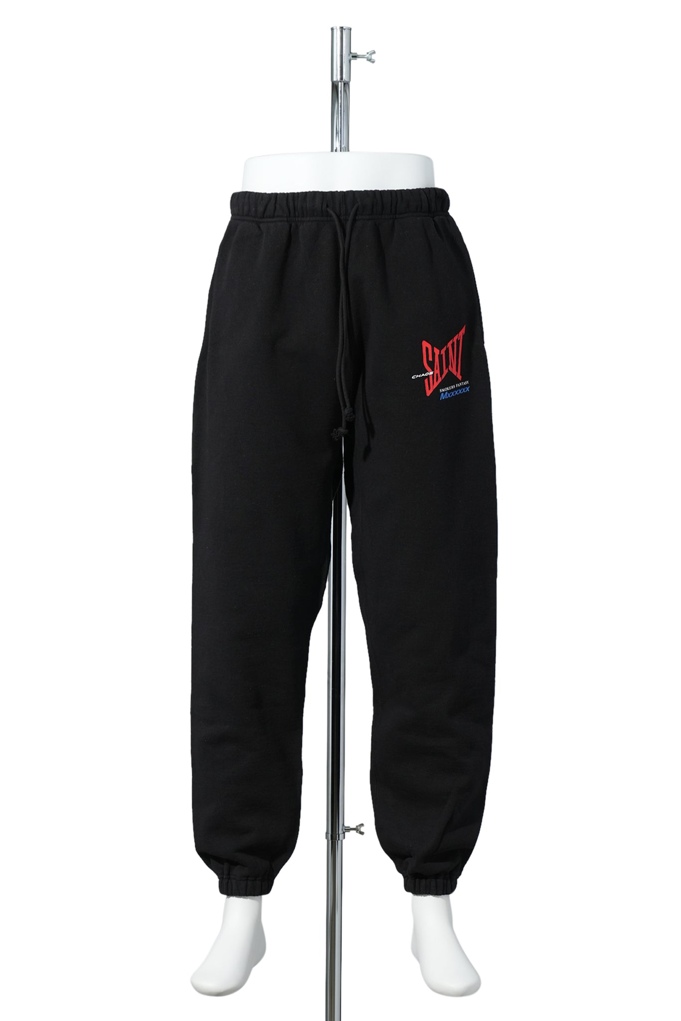 SWEAT PANTS / RIBON SAINT / BLACK