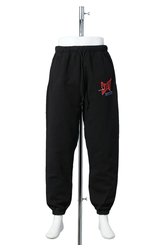 SWEAT PANTS / RIBON SAINT / BLACK