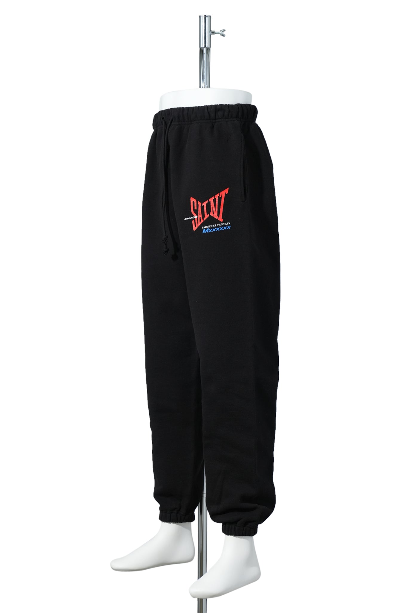 SWEAT PANTS / RIBON SAINT / BLACK