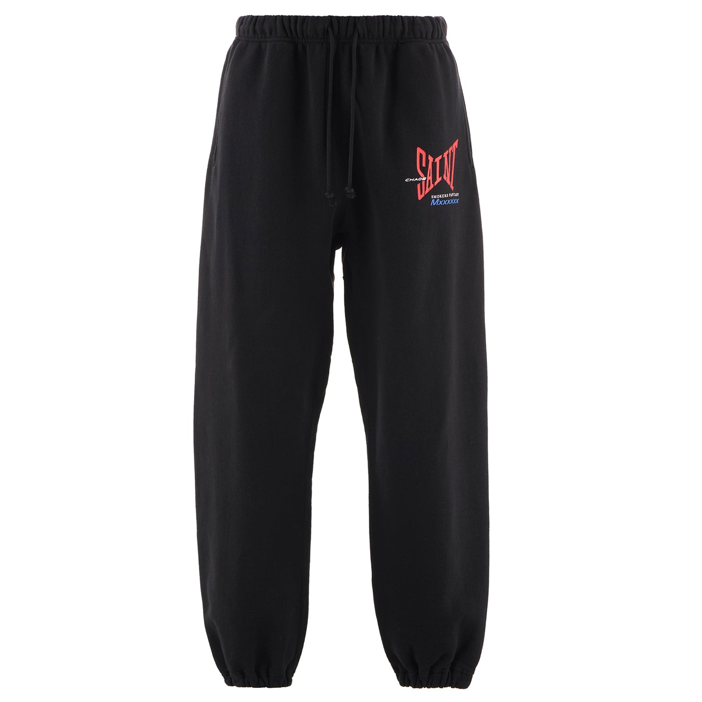 SWEAT PANTS / RIBON SAINT / BLACK