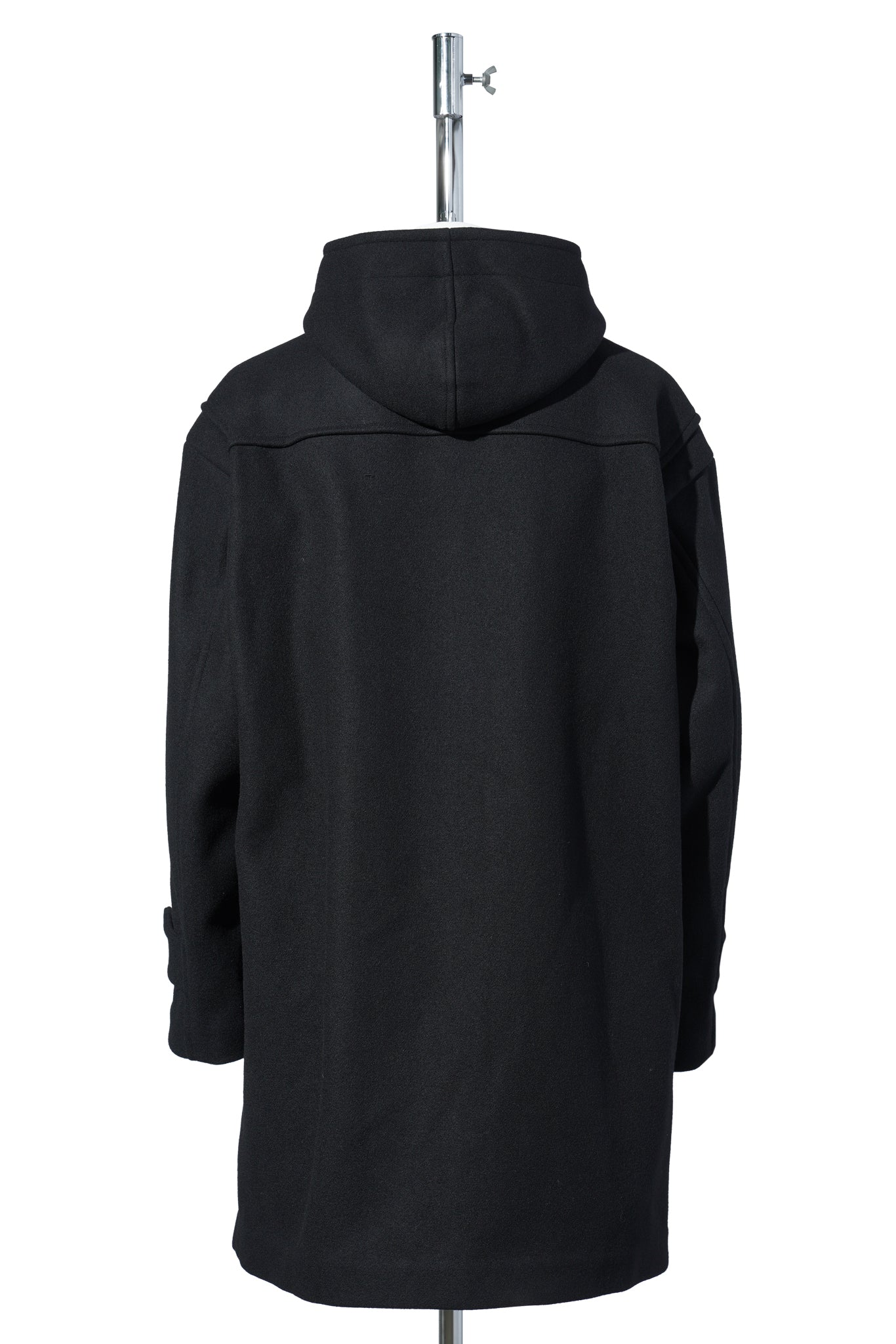 DUFFLE COAT/HOODED / BLACK