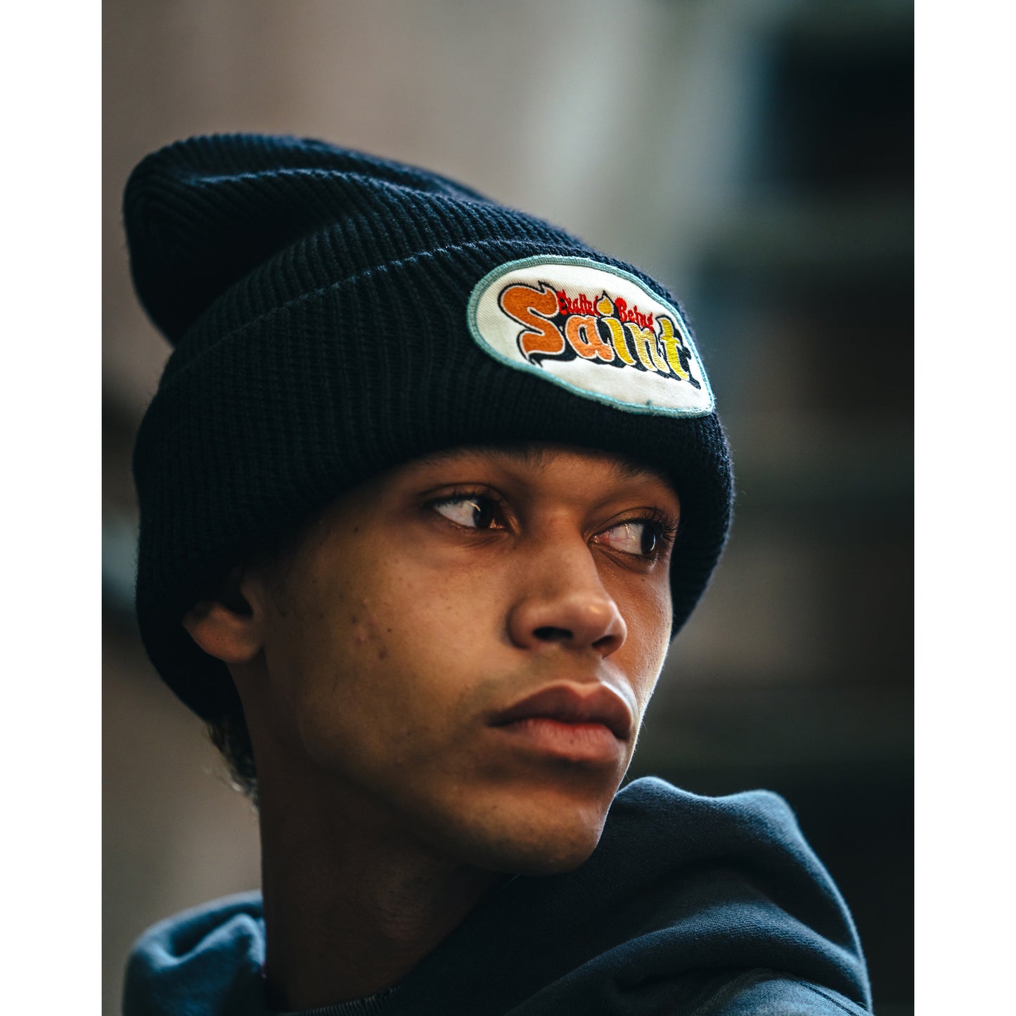 KNIT CAP/SAINT / BLACK