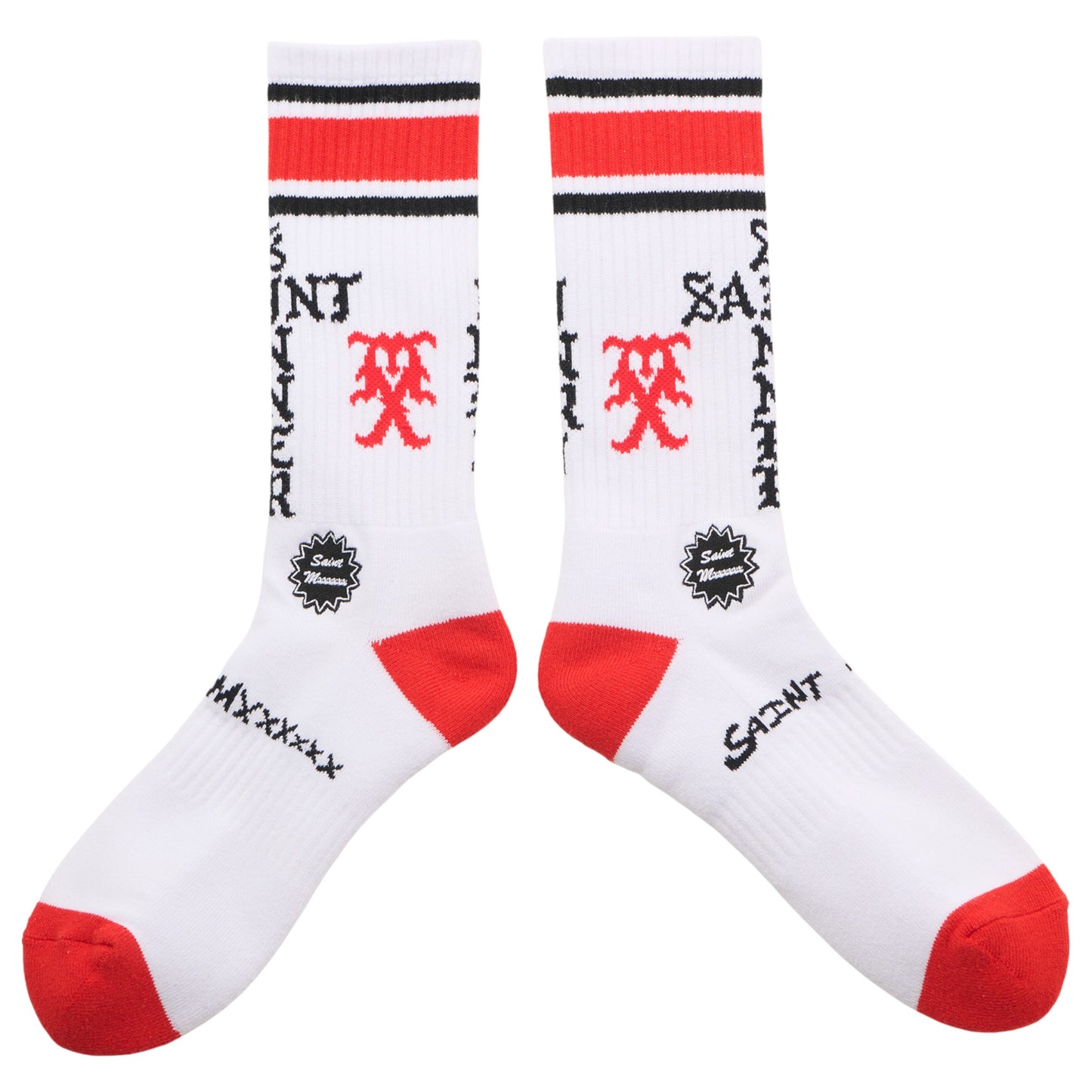 SOCKS/SINNER / WHITE+RED