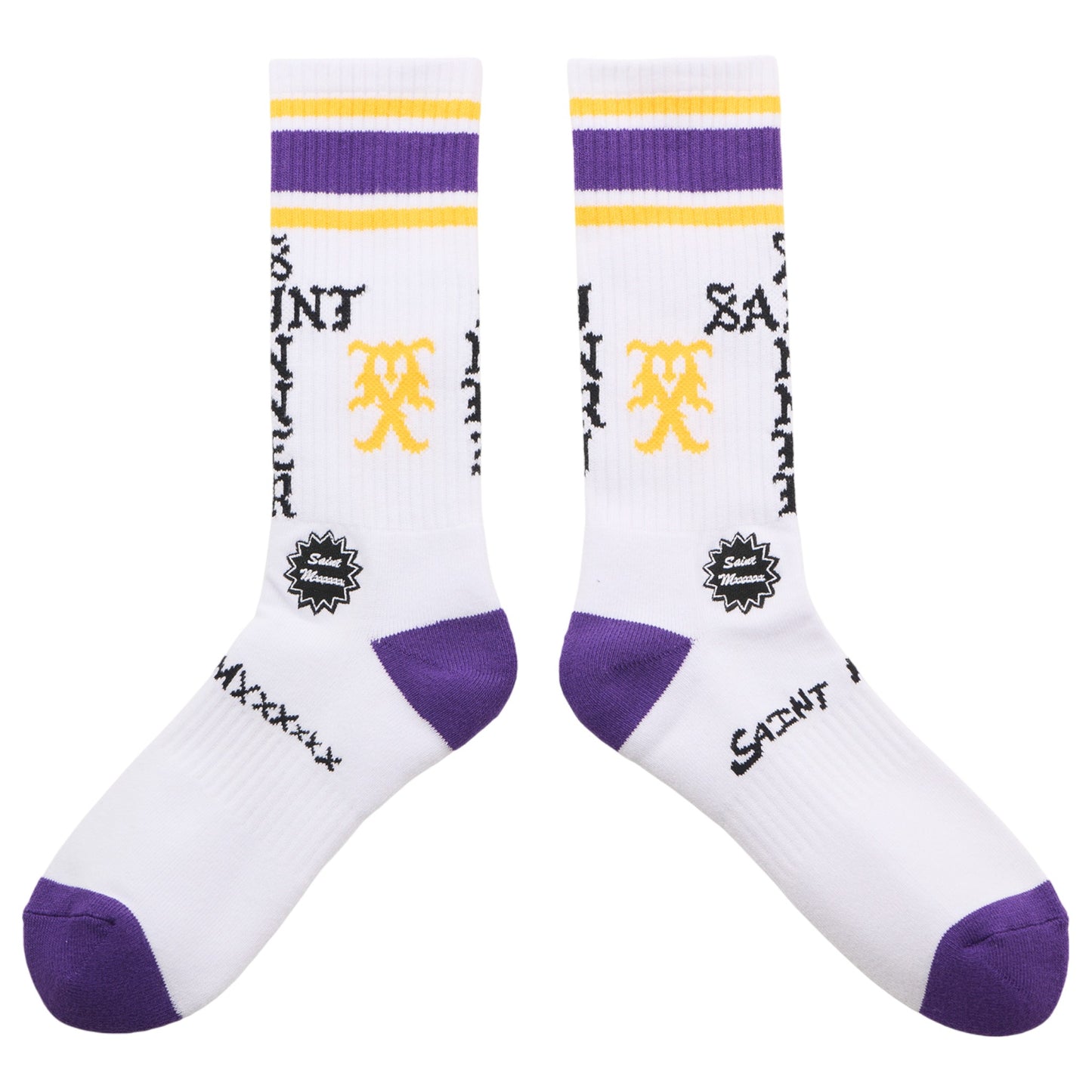 SOCKS/SINNER / WHITE+PURPLE