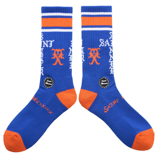 SOCKS/SINNER / BLUE+ORANGE+WHITE
