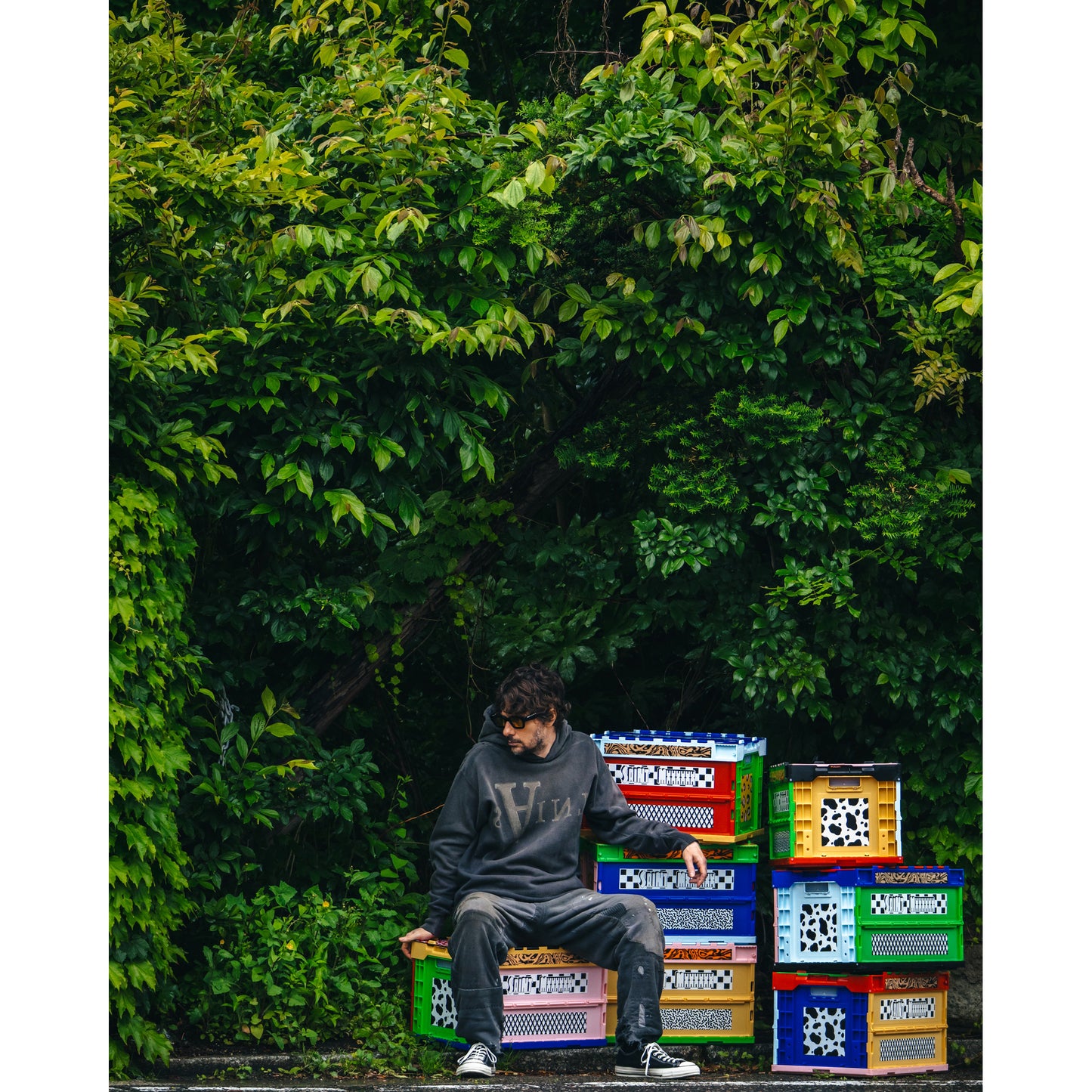 HOODIE/ANARCHY / BLACK