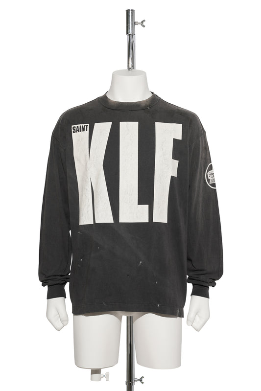 SAINT Mxxxxxx x The KLF KLF_LS TEE/WHITE KLF / BLACK