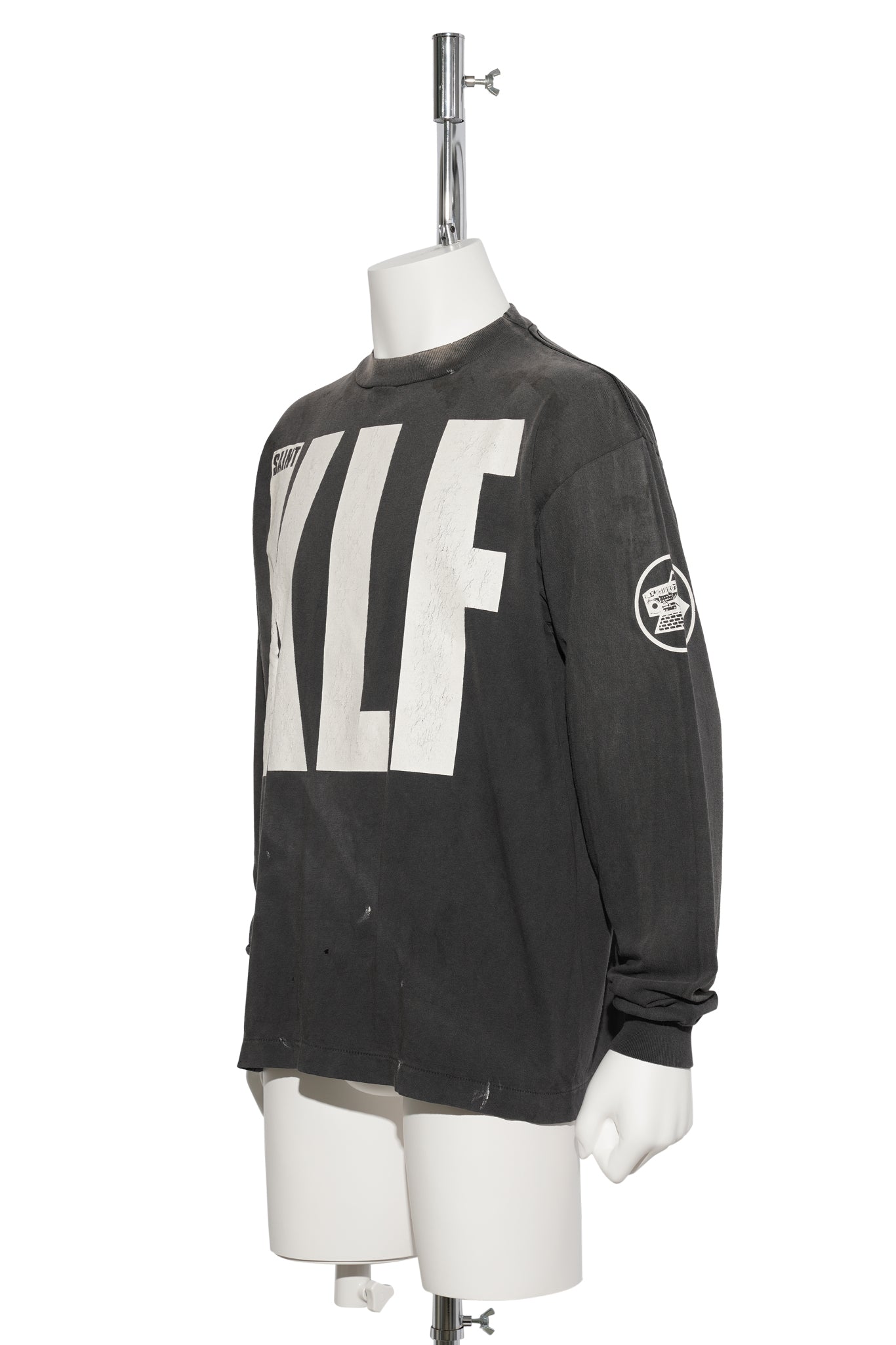 SAINT Mxxxxxx x The KLF KLF_LS TEE/WHITE KLF / BLACK