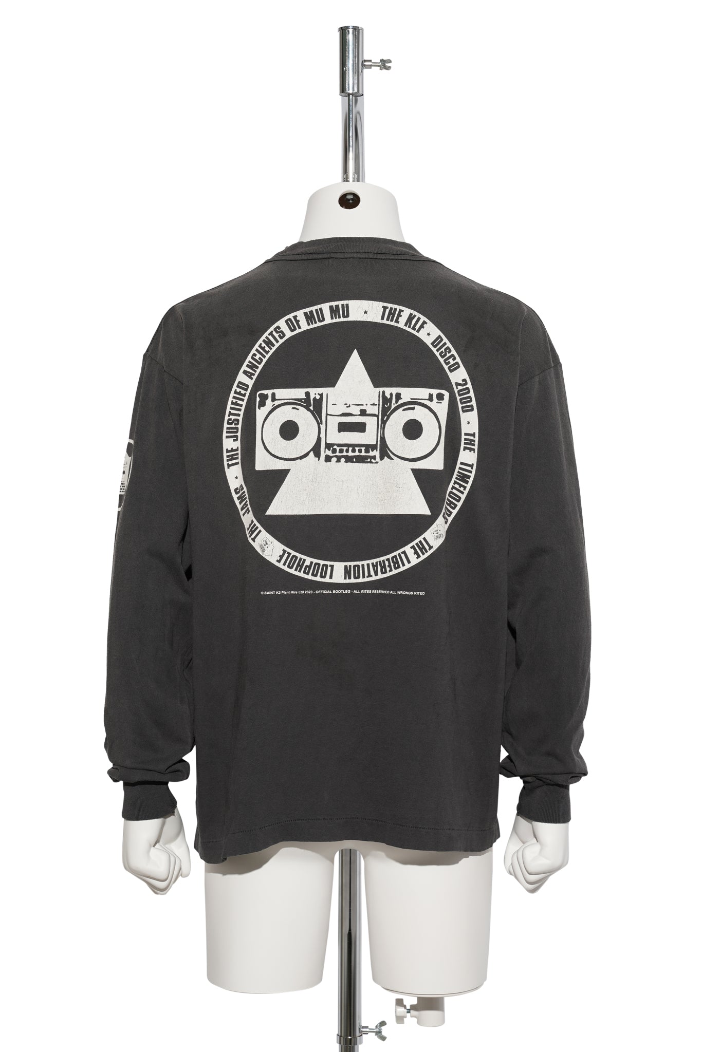 SAINT Mxxxxxx x The KLF KLF_LS TEE/WHITE KLF / BLACK