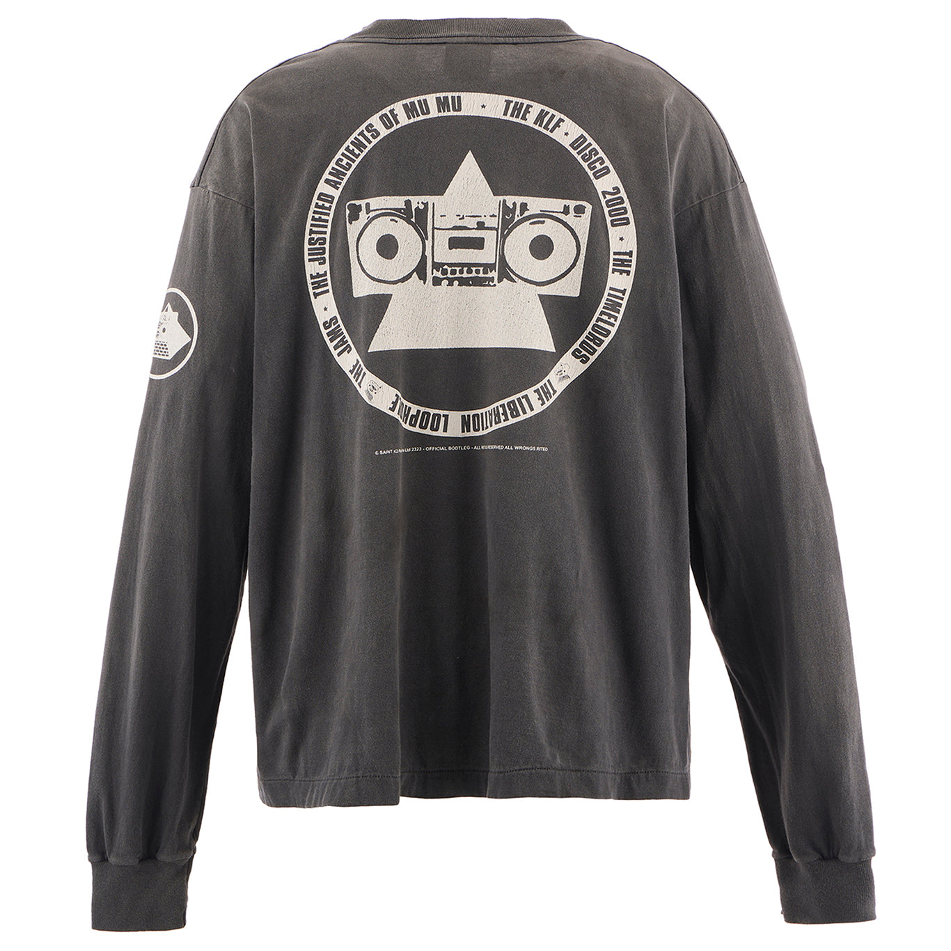 SAINT Mxxxxxx x The KLF KLF_LS TEE/WHITE KLF / BLACK