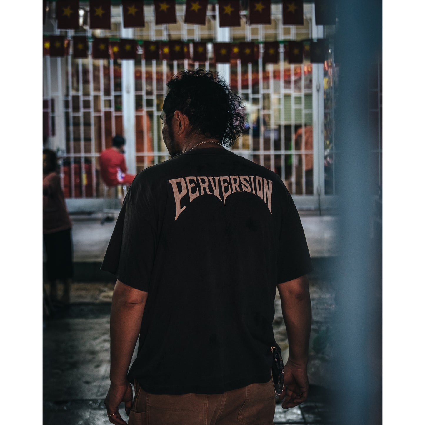 SAINT Mxxxxxx x Kosuke Kawamura KK _SS TEE / PERVERSION / BLACK