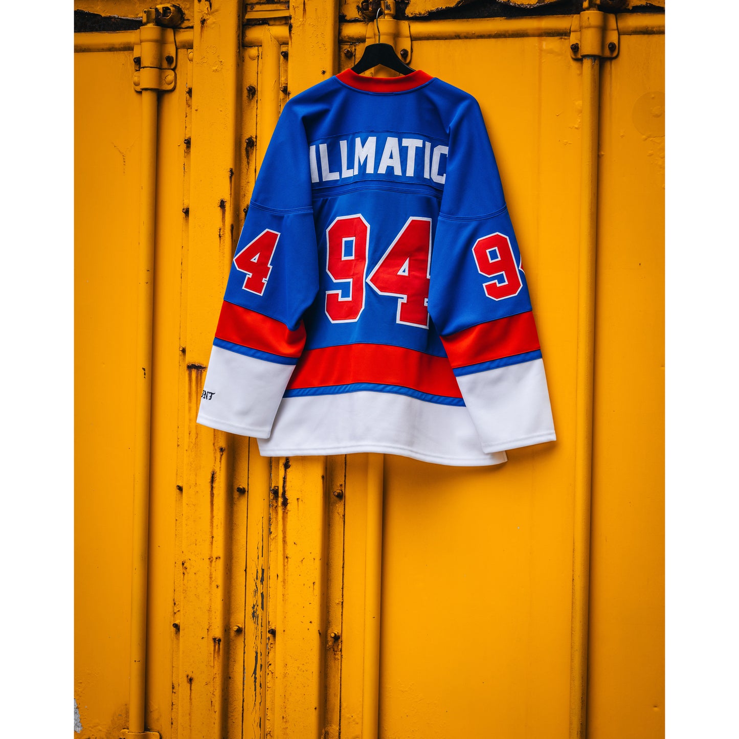 SAINT Mxxxxxx x NaS  NAS_GAME SHIRT / BLUE