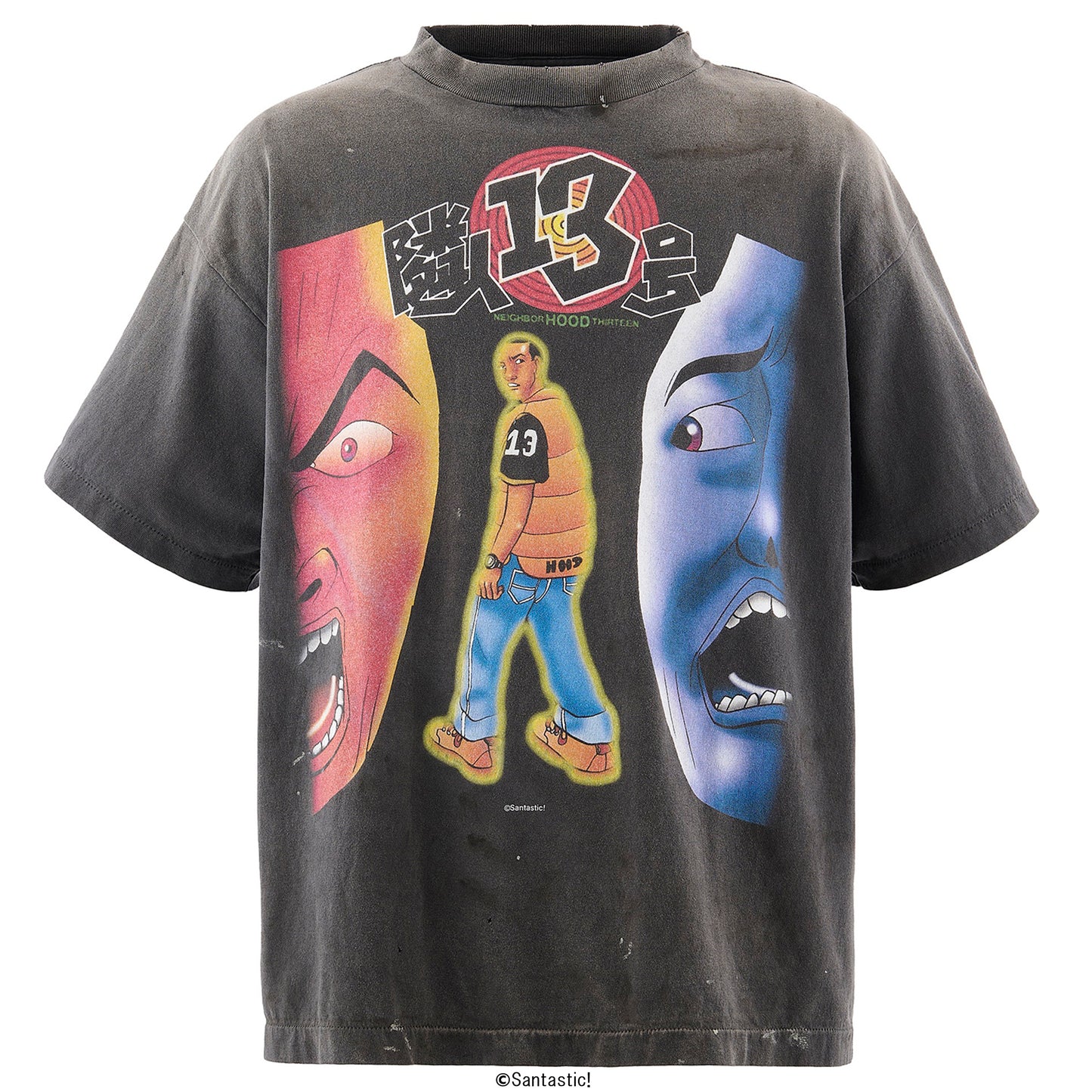 SAINT Mxxxxxx x Santastic! x GEEKS RULE GS_SS TEE/隣人13号 / BLACK