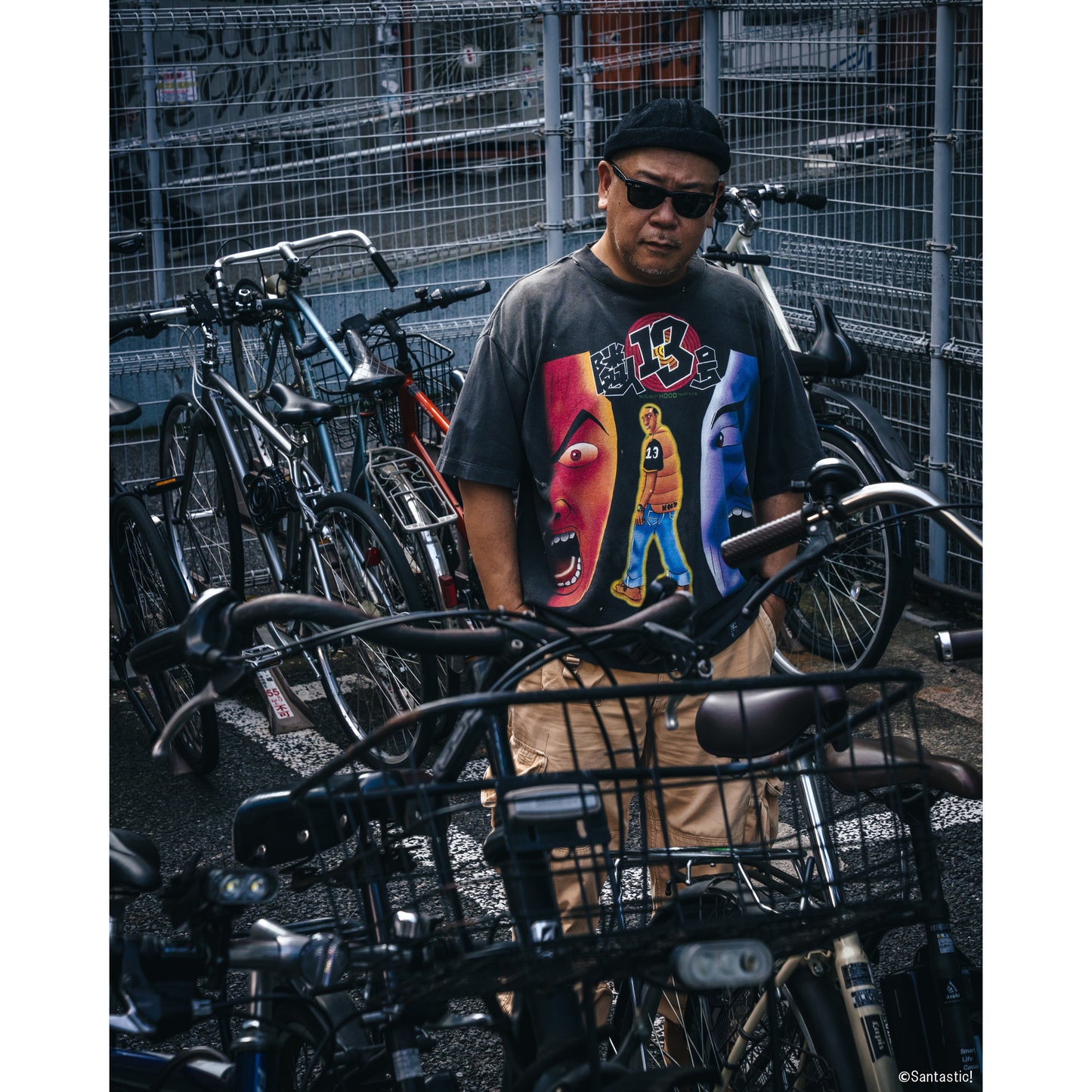 SAINT Mxxxxxx x Santastic! x GEEKS RULE GS_SS TEE/隣人13号 / BLACK