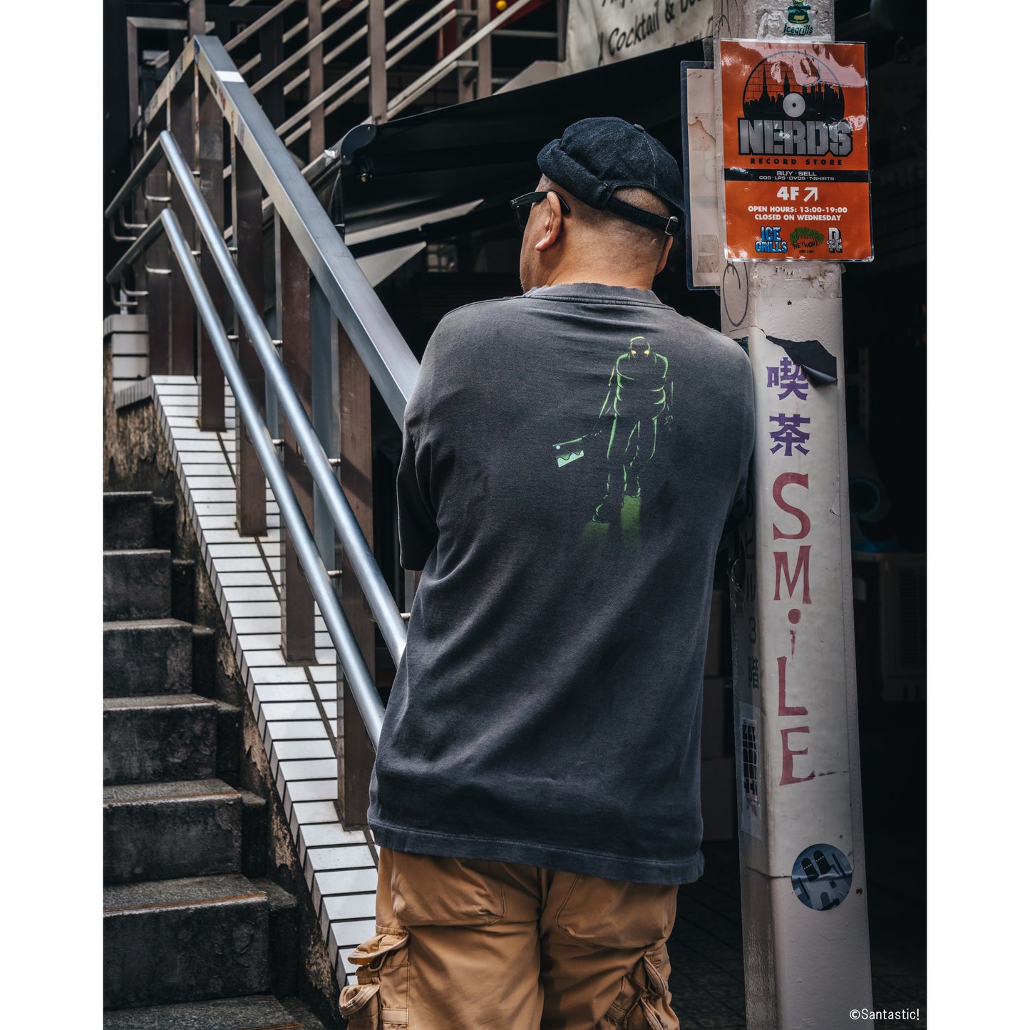 SAINT Mxxxxxx x Santastic! x GEEKS RULE GS_SS TEE/隣人13号 / BLACK