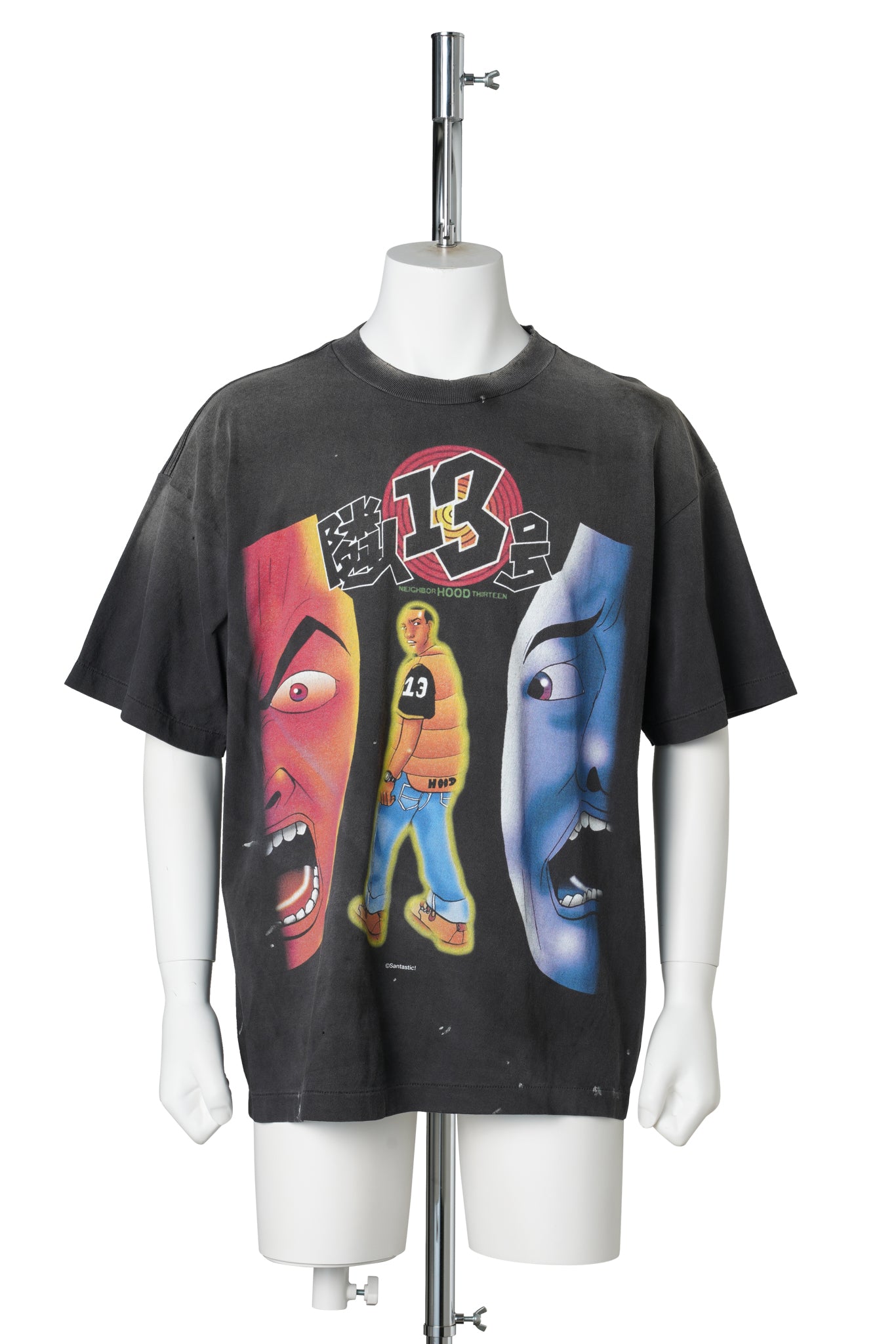 SAINT Mxxxxxx x Santastic! x GEEKS RULE GS_SS TEE/隣人13号 / BLACK