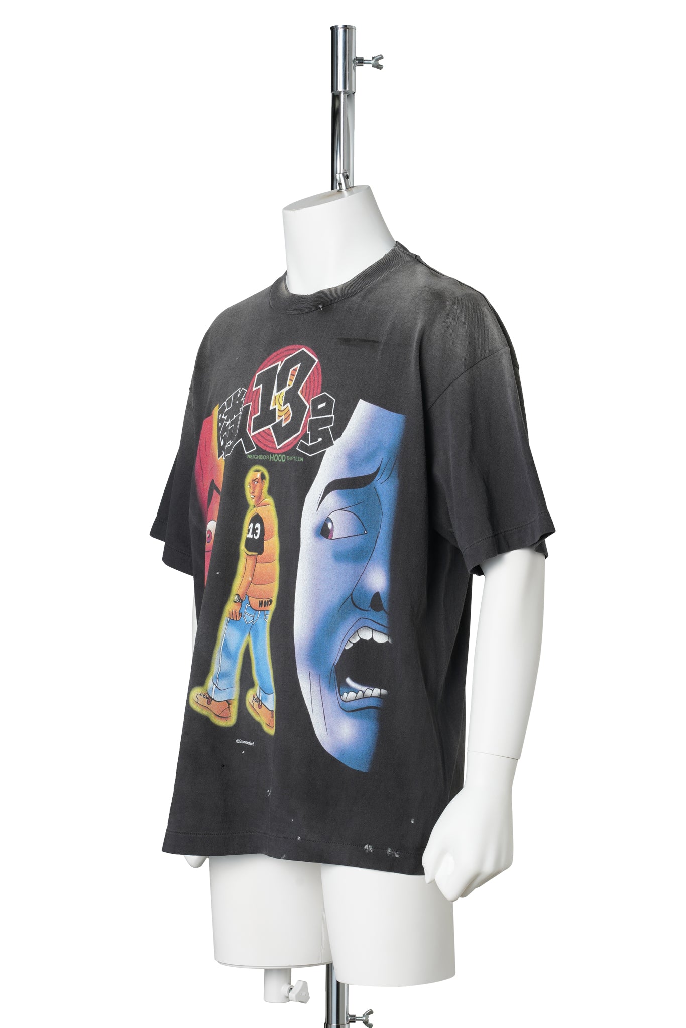 SAINT Mxxxxxx x Santastic! x GEEKS RULE GS_SS TEE/隣人13号 / BLACK