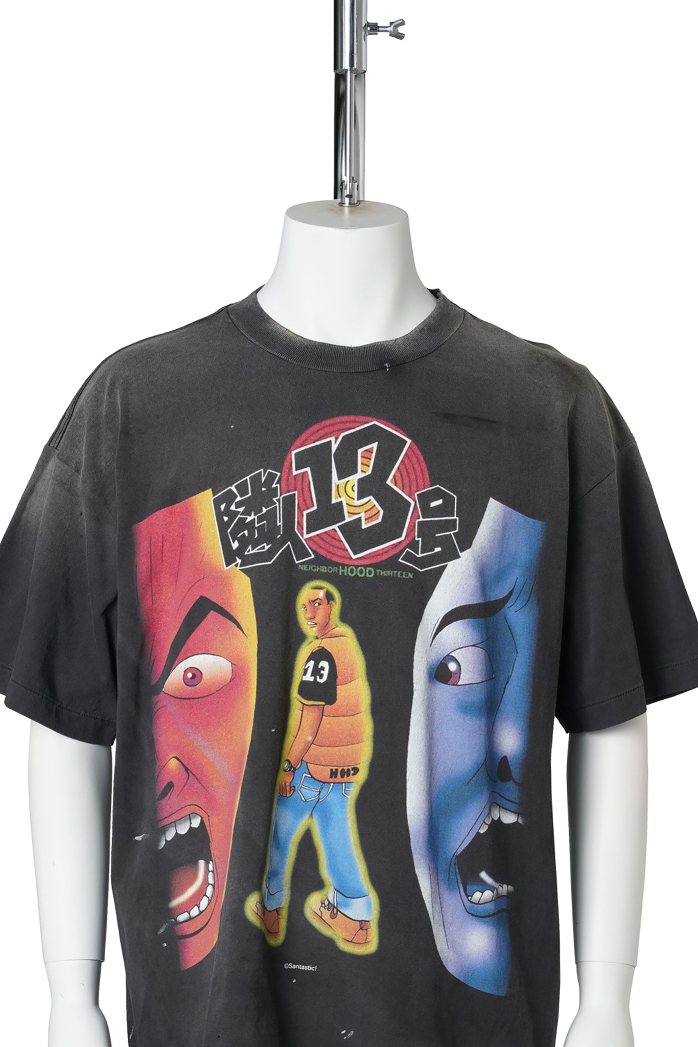 SAINT Mxxxxxx x Santastic! x GEEKS RULE GS_SS TEE/隣人13号 / BLACK