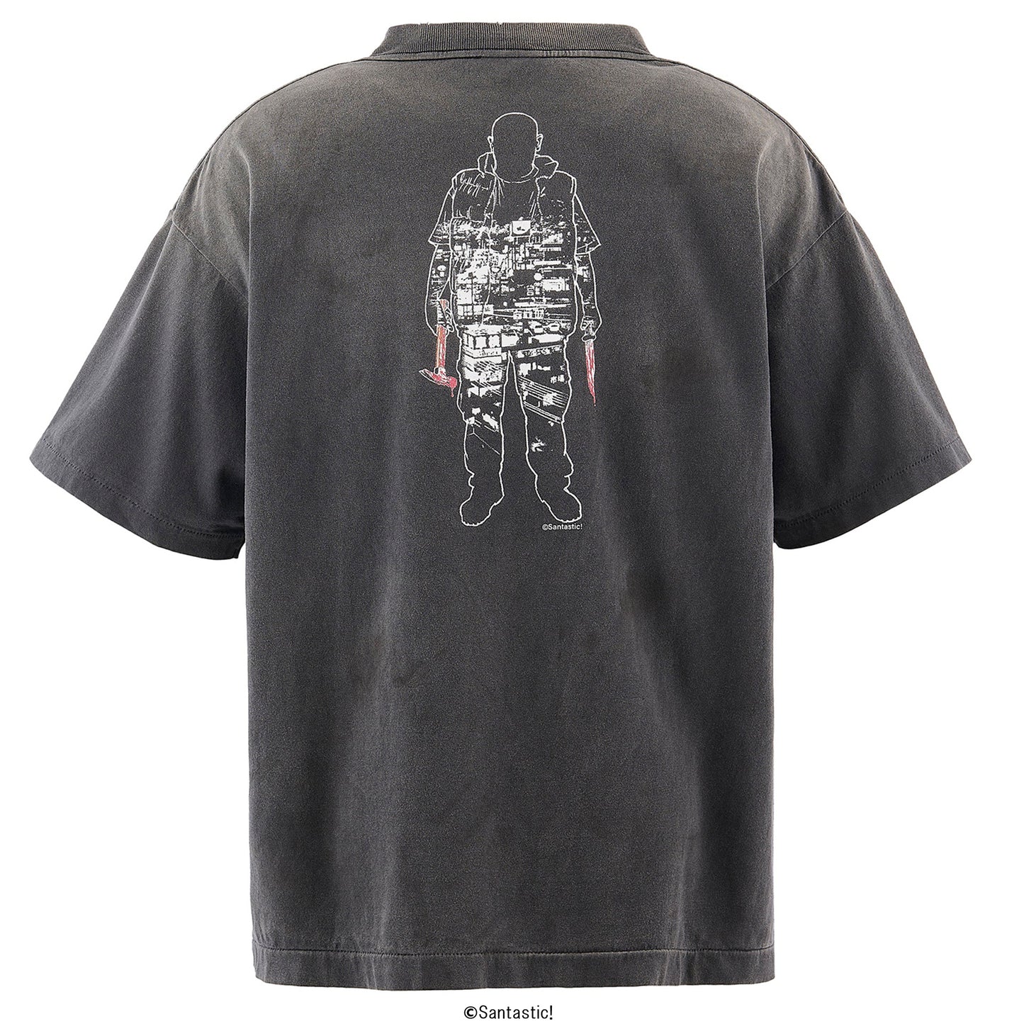 SAINT Mxxxxxx x Santastic! x GEEKS RULE GS_SS TEE/惨家-zange- / BLACK